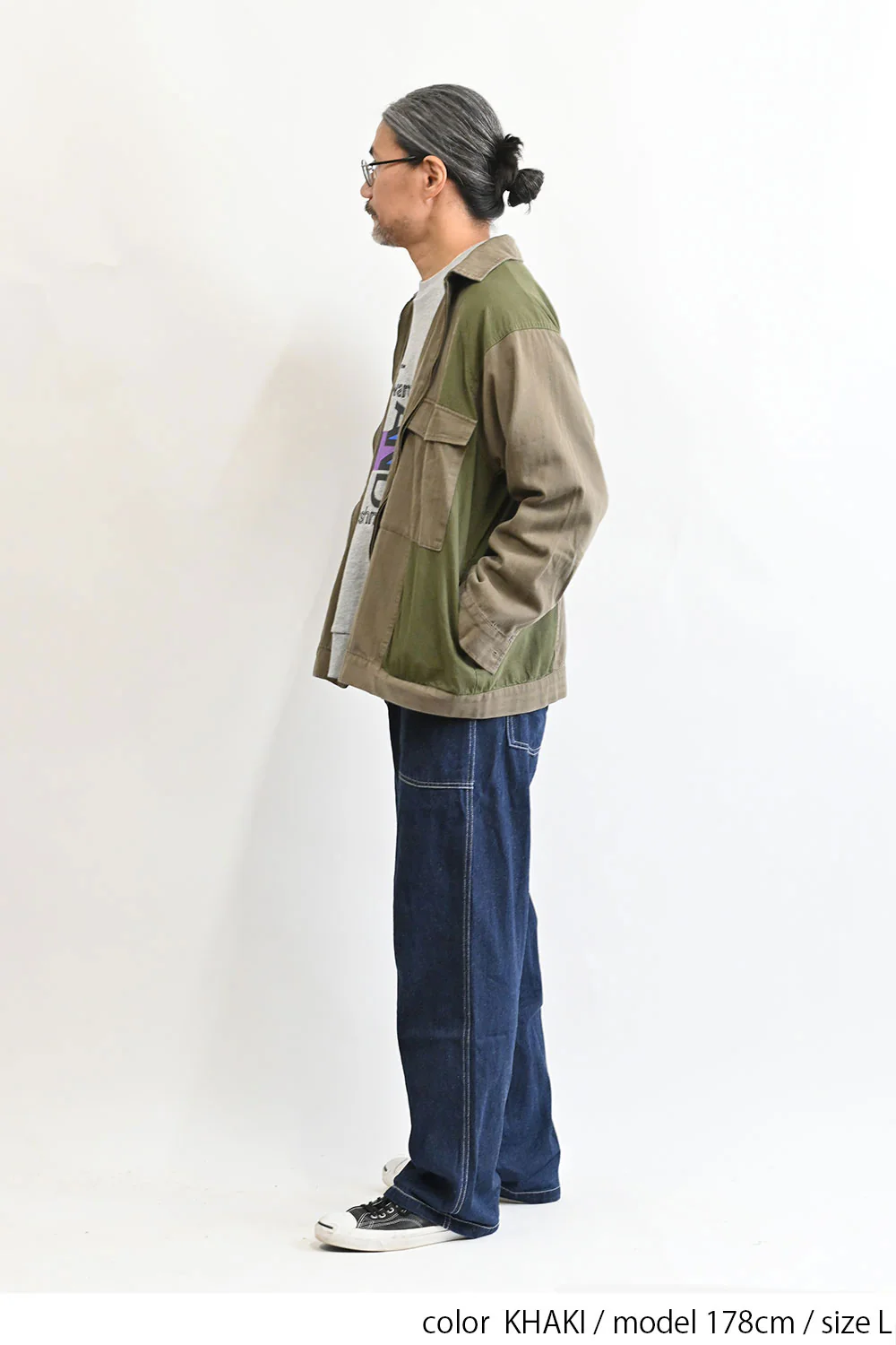 ヘリンボーン×リップストップブルゾン - Image 4