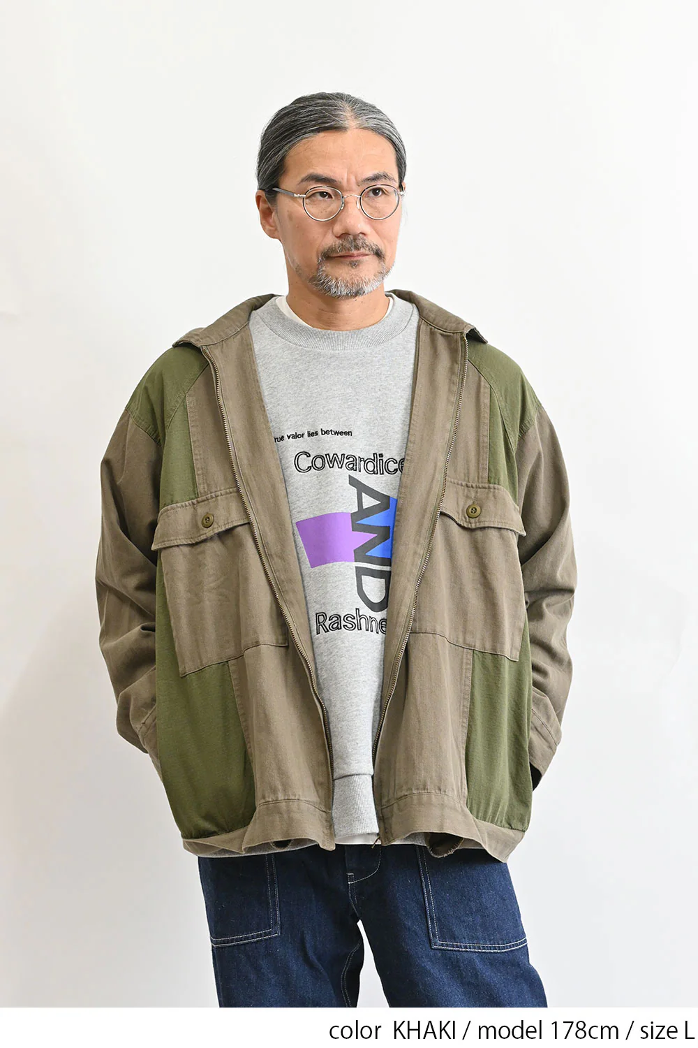 ヘリンボーン×リップストップブルゾン - Image 6