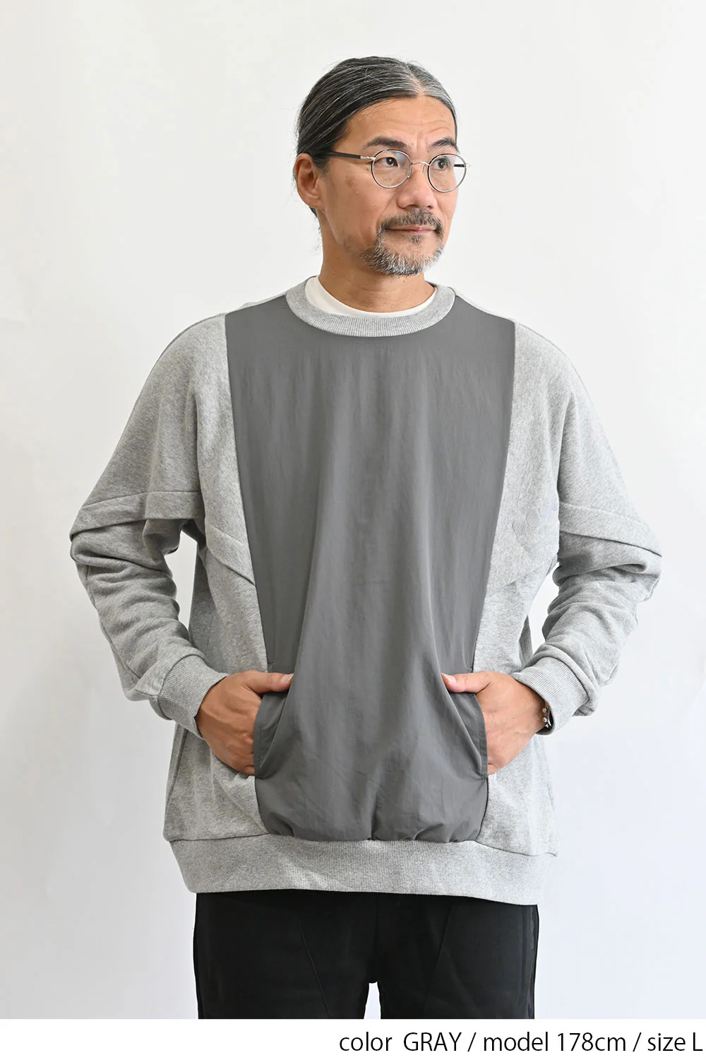 裏毛×ナイロンタフタプルオーバー - Image 7