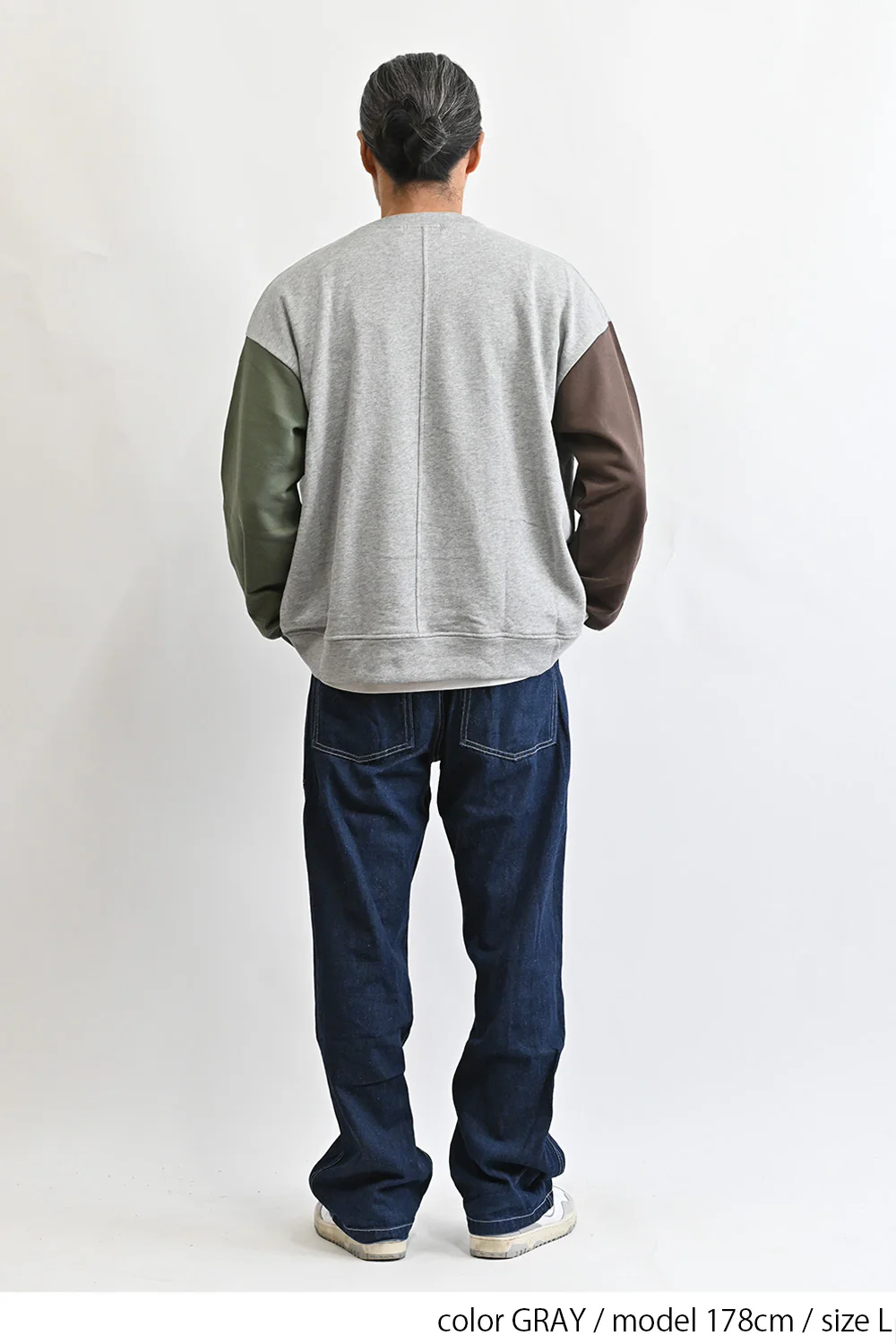 裏毛配色切替プルオーバー - Image 11