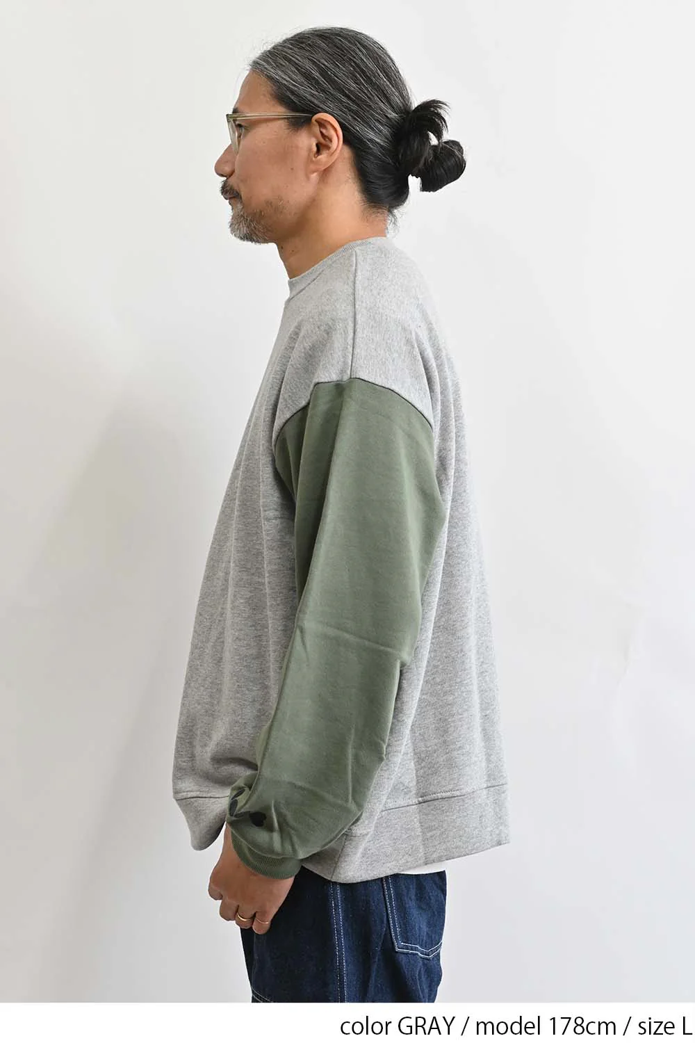 裏毛配色切替プルオーバー - Image 13
