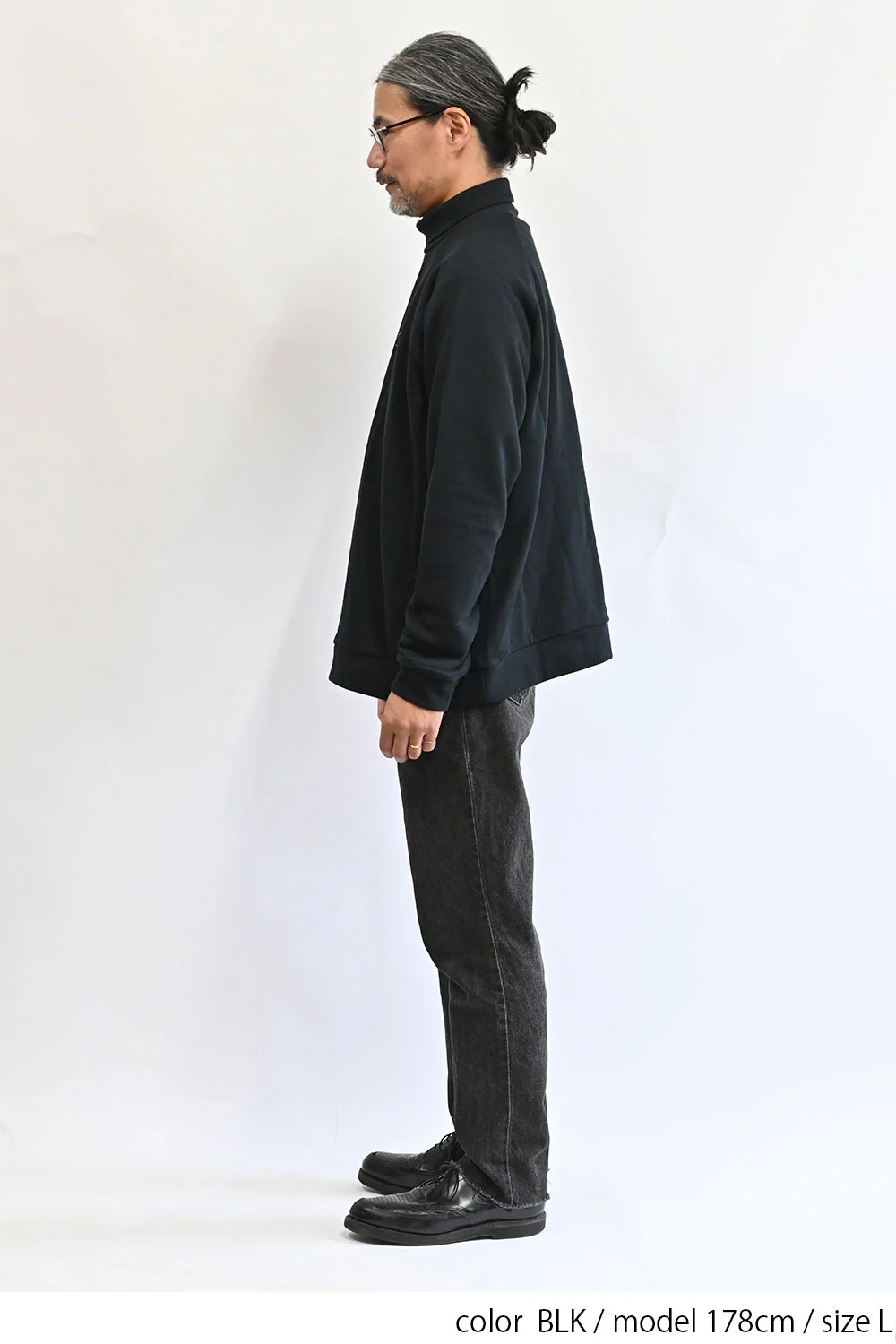 裏毛ハイネックプルオーバー - Image 5