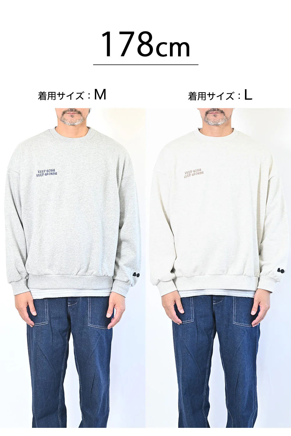 胸刺しゅう後ろプリントプルオーバー - Image 20