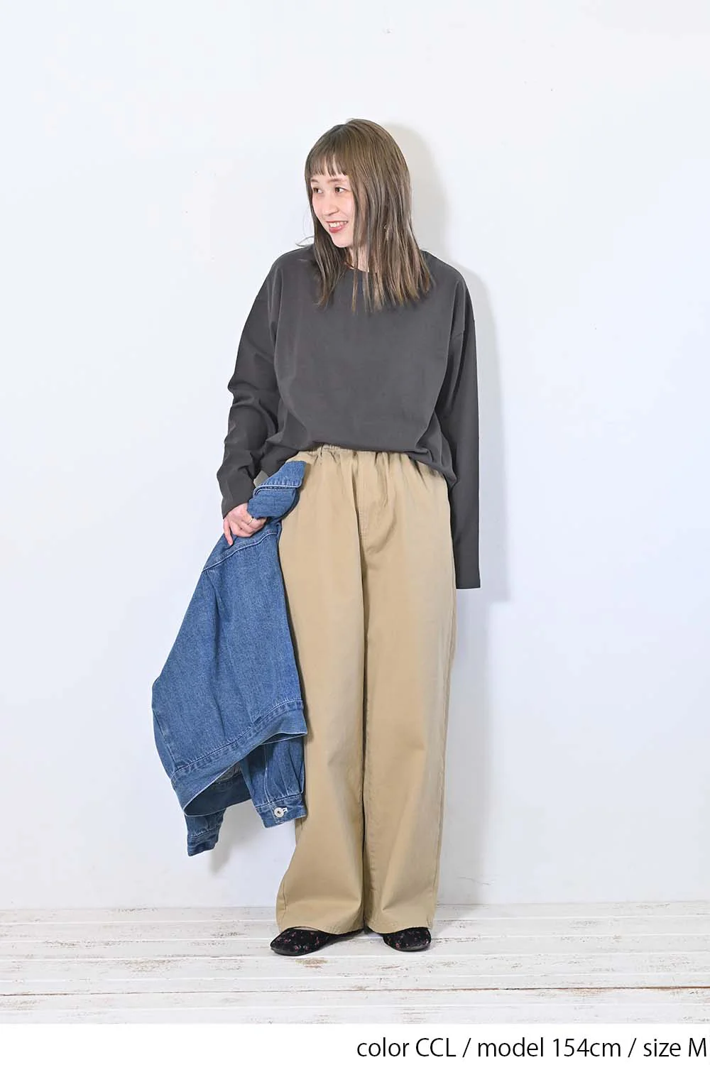 ワイドな無地ロンTEE - Image 15
