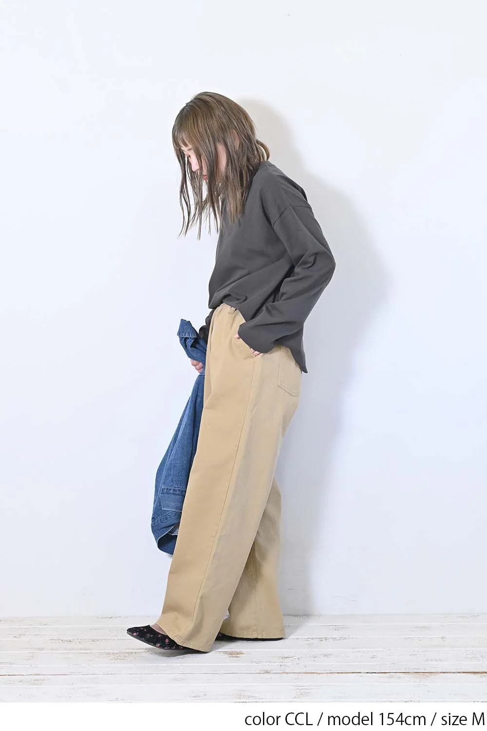 ワイドな無地ロンTEE - Image 16