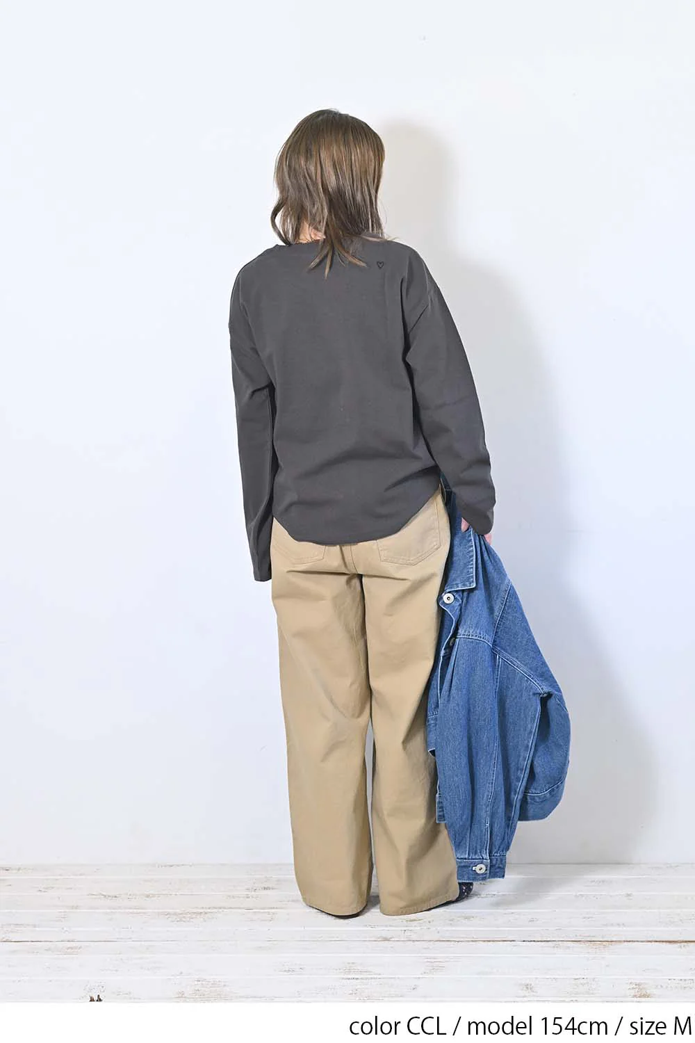 ワイドな無地ロンTEE - Image 17