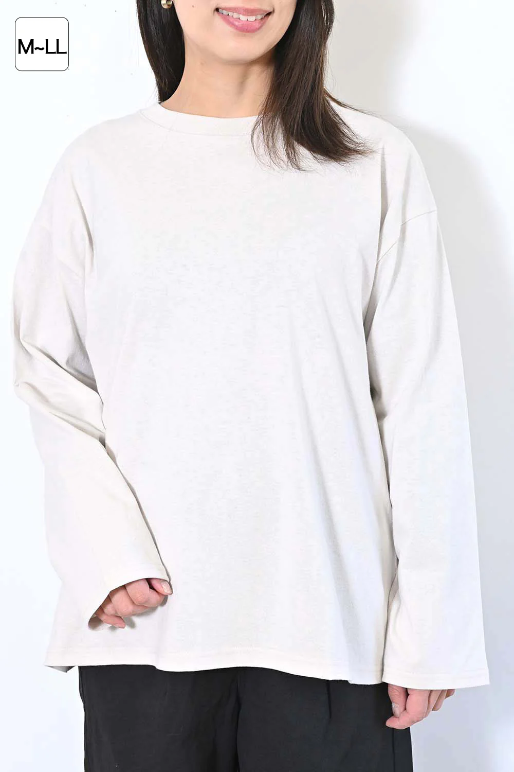 ワイドな無地ロンTEE - Image 3