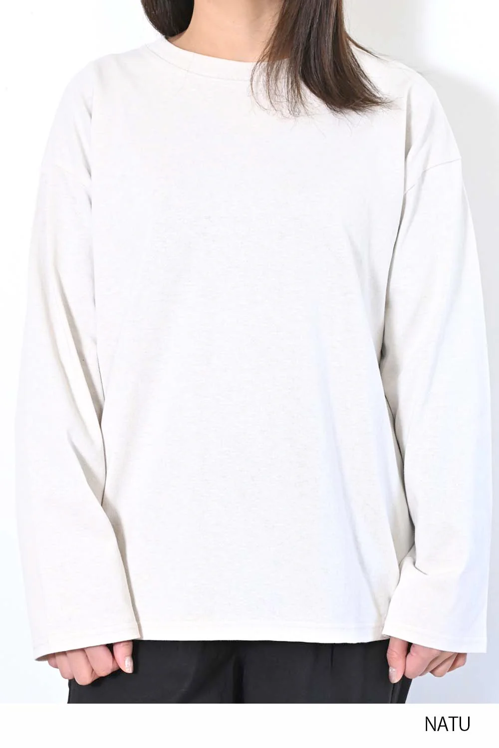 ワイドな無地ロンTEE - Image 40