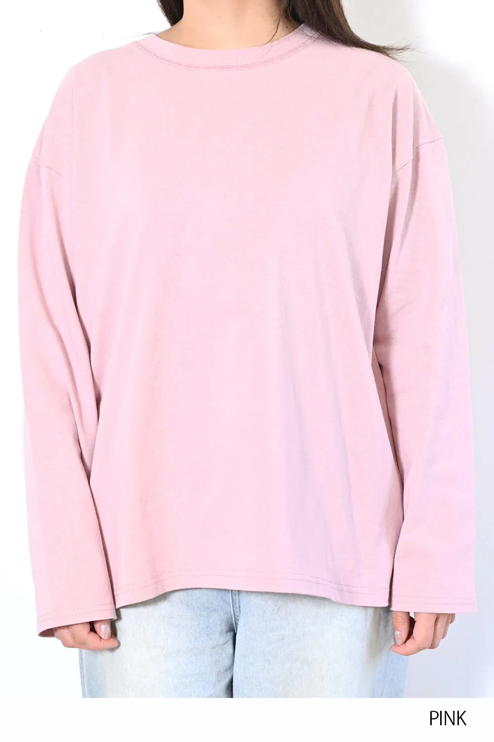 ワイドな無地ロンTEE - Image 45