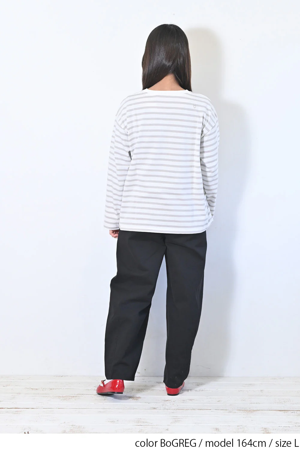 ワイドなボーダーロンTEE - Image 19