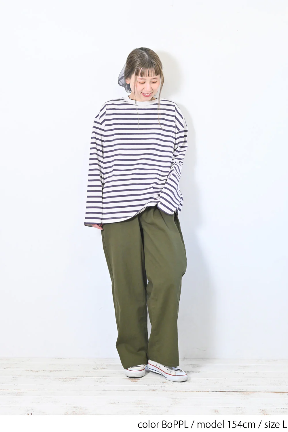 ワイドなボーダーロンTEE - Image 24