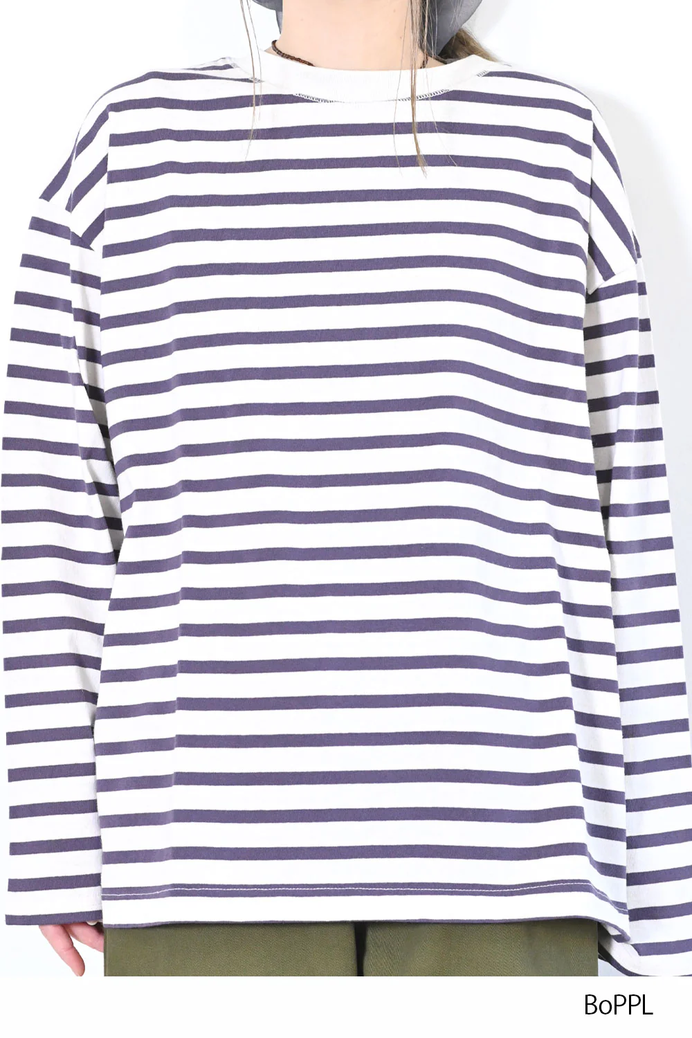 ワイドなボーダーロンTEE - Image 46