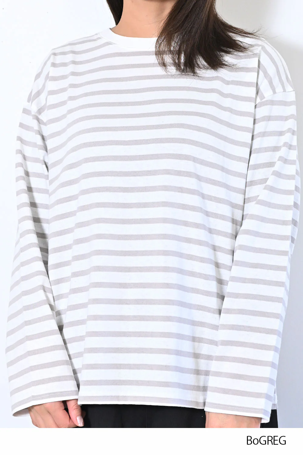 ワイドなボーダーロンTEE - Image 47