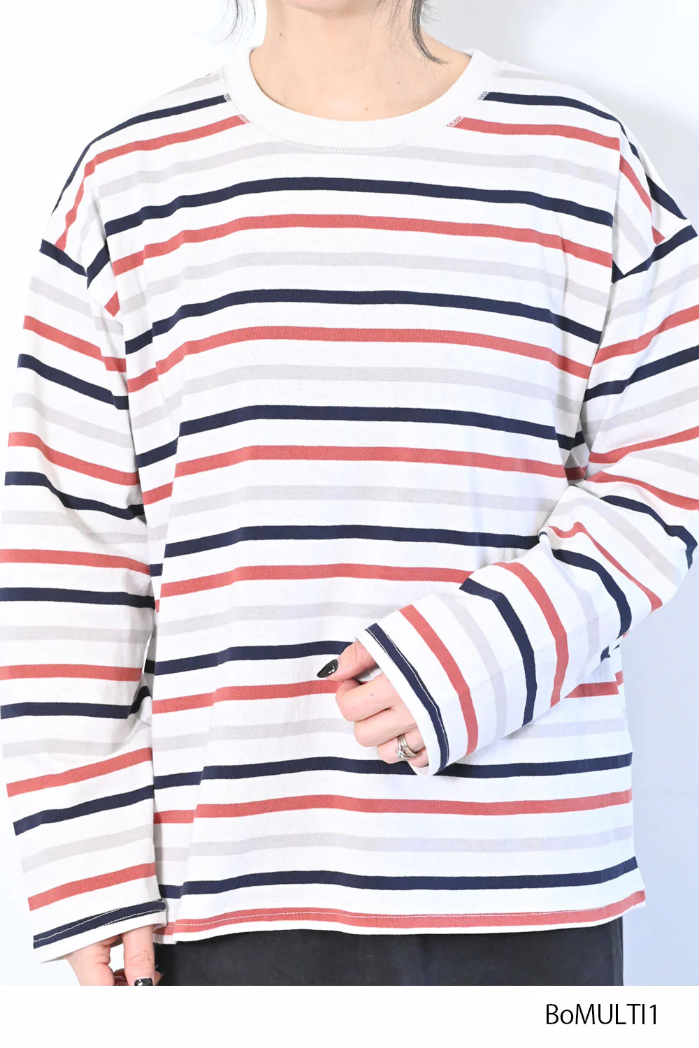 ワイドなボーダーロンTEE - Image 50