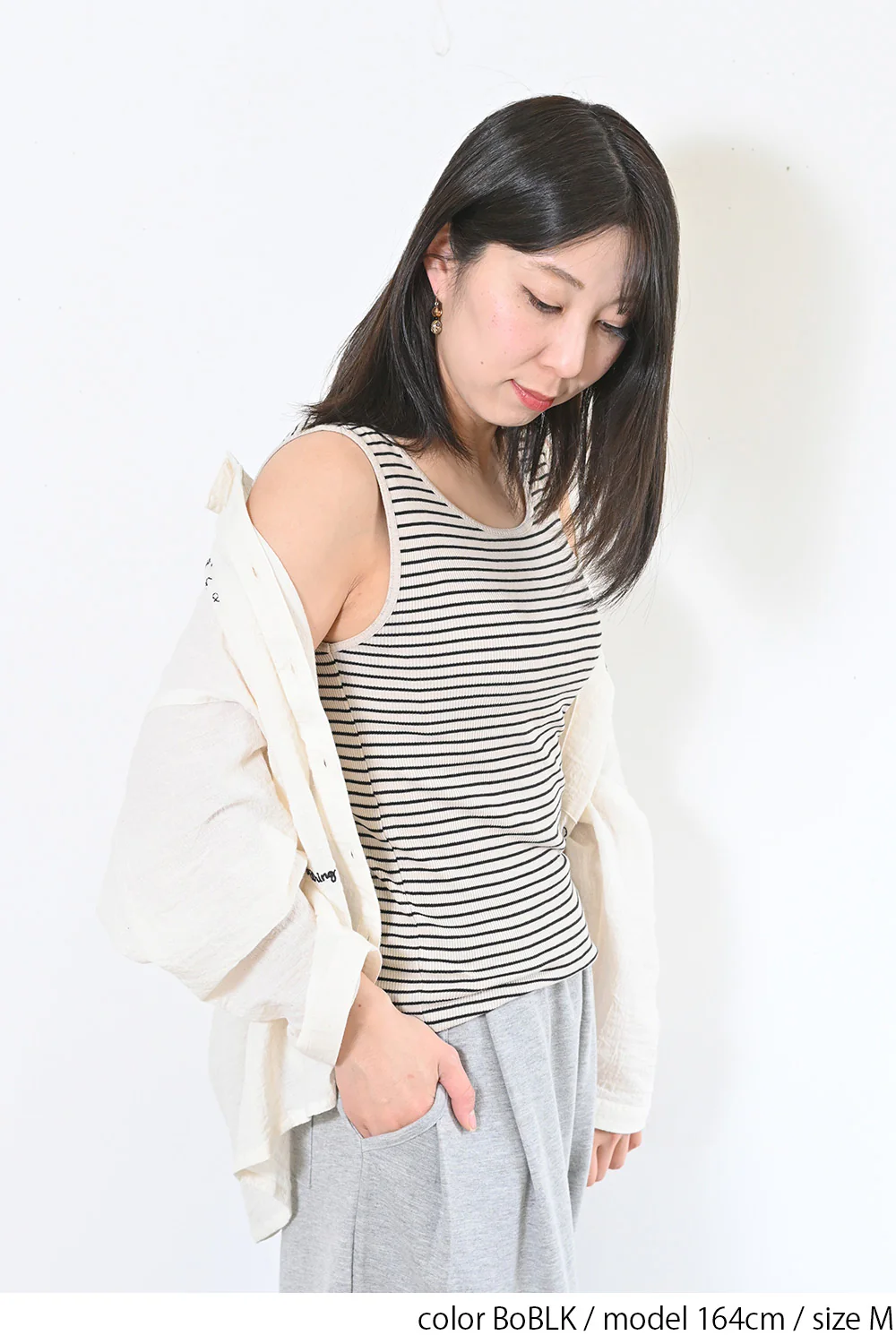 cottonテレコボーダータンク - Image 19