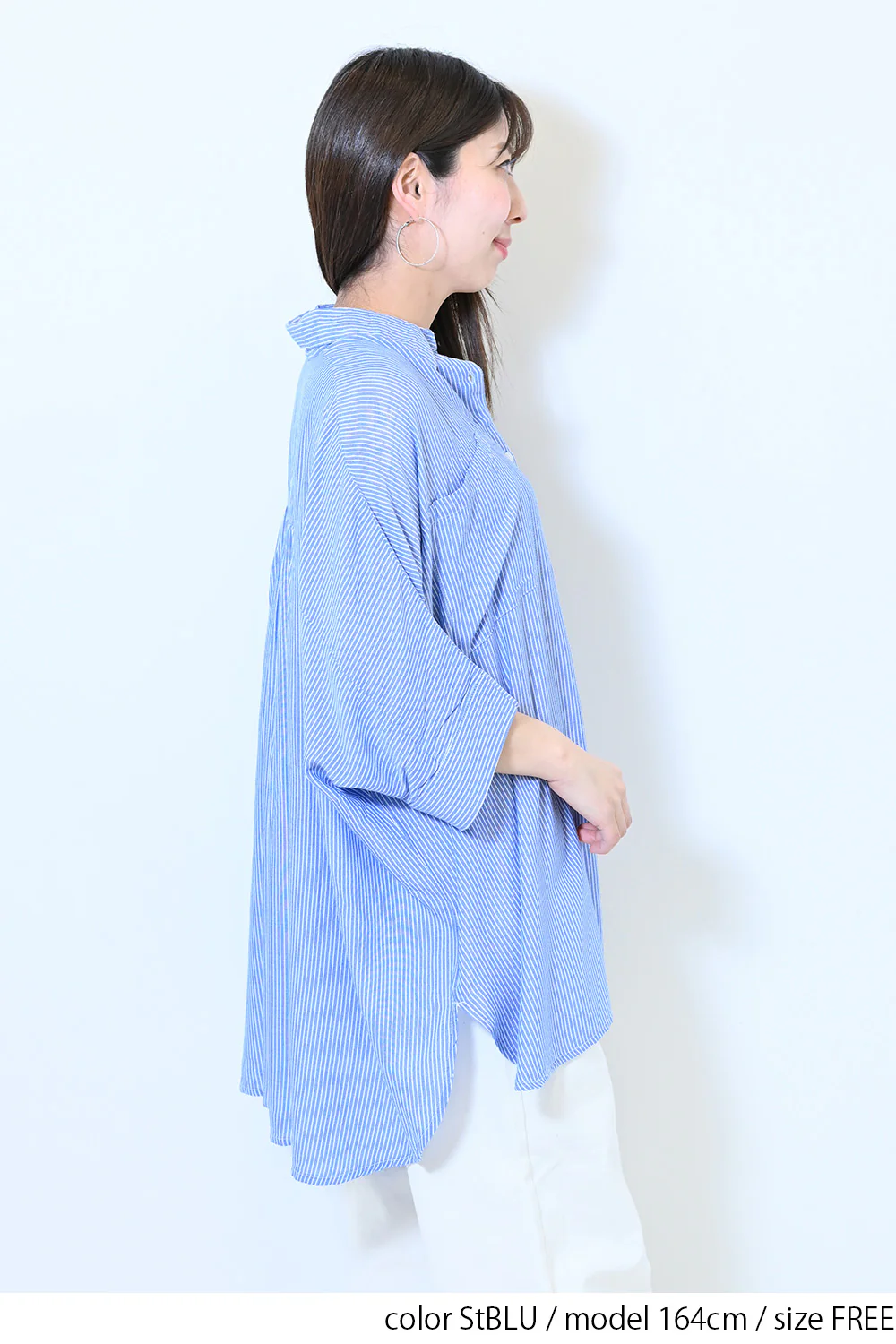 レーヨンポケ付BIGシャツ - Image 30