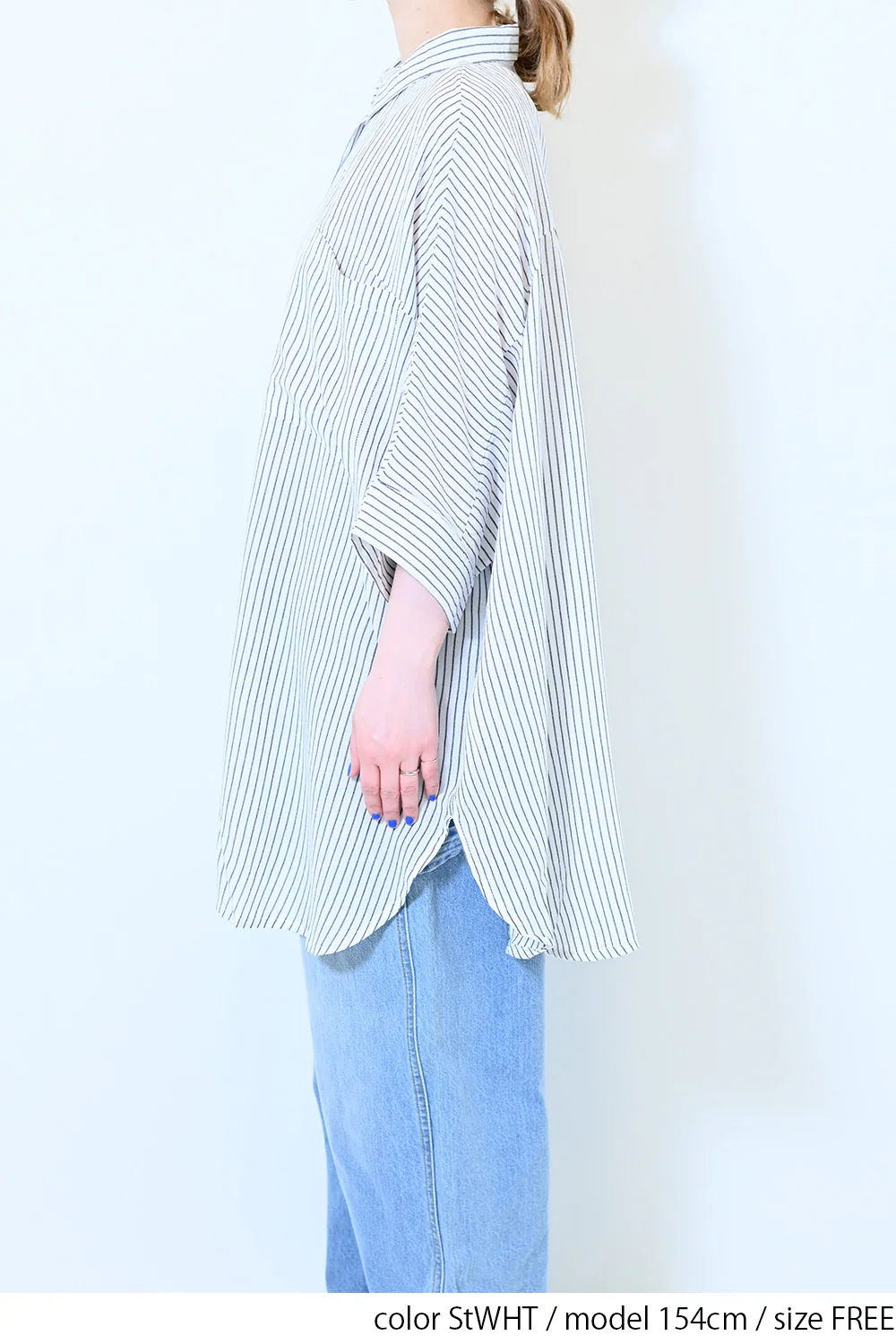 レーヨンポケ付BIGシャツ - Image 33