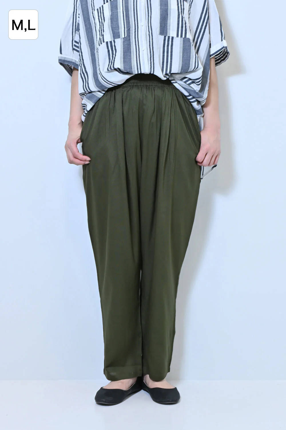 レーヨンタックテーパードパンツ - Image 5
