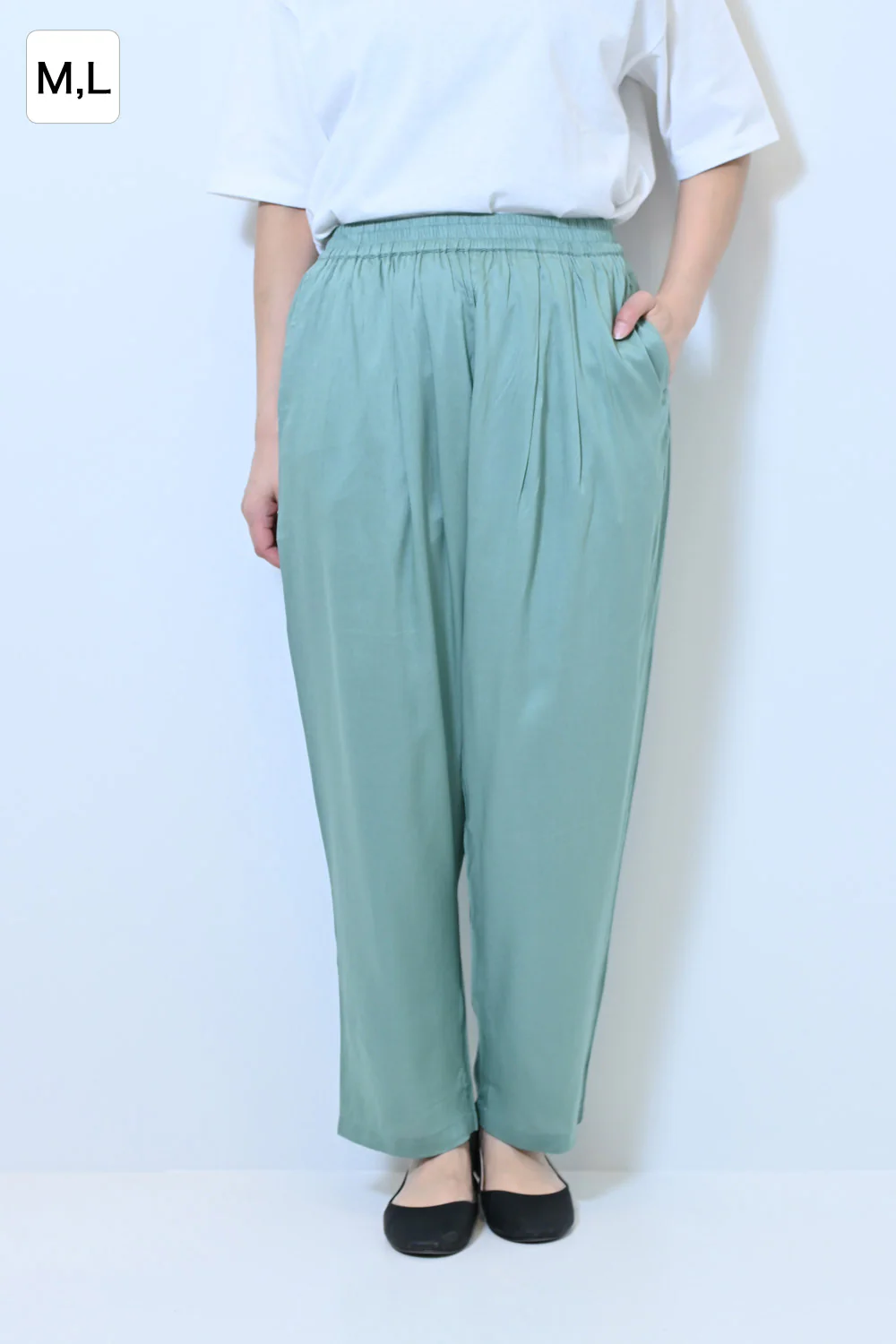 レーヨンタックテーパードパンツ - Image 9