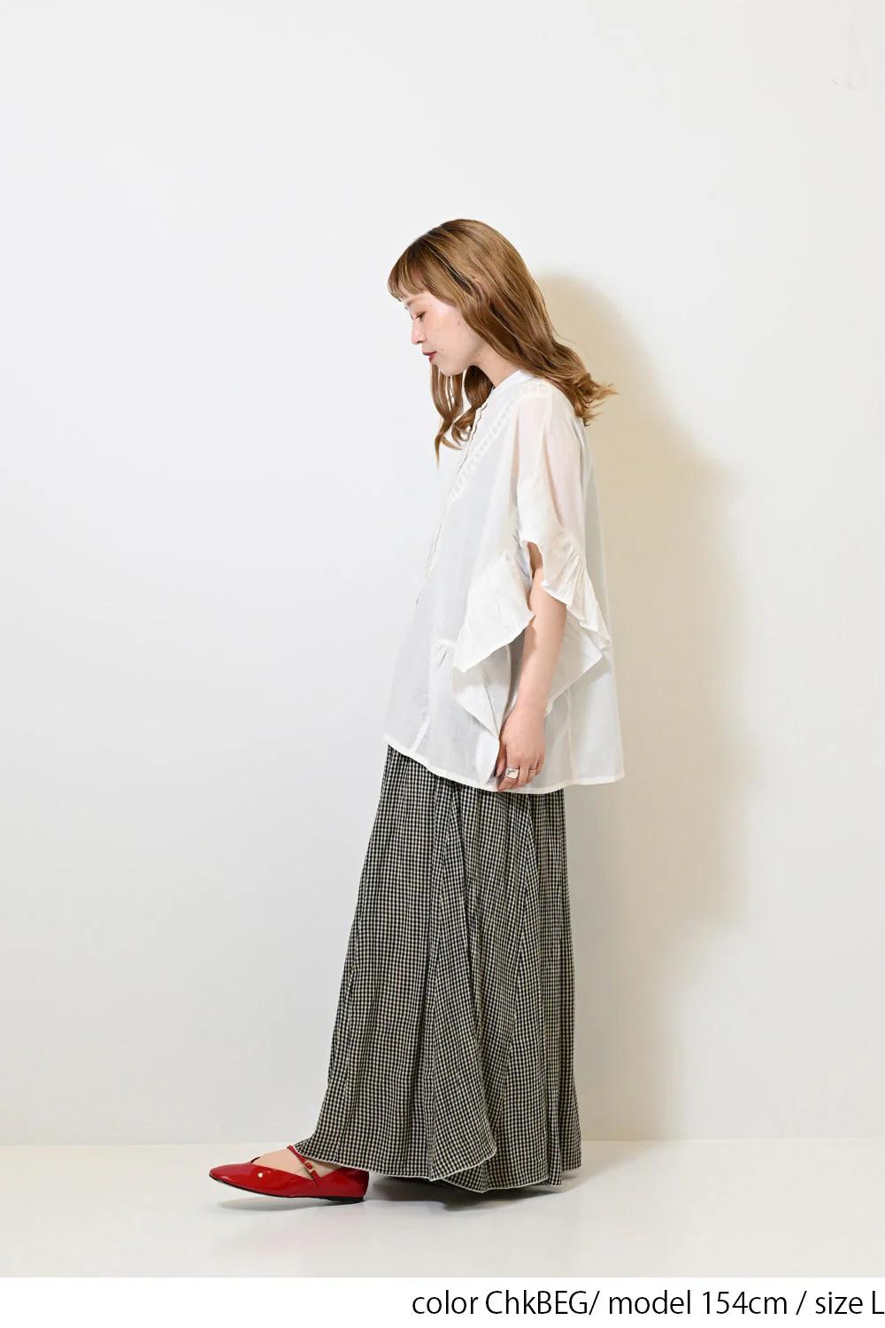 レーヨンクレープワイドパンツ - Image 16