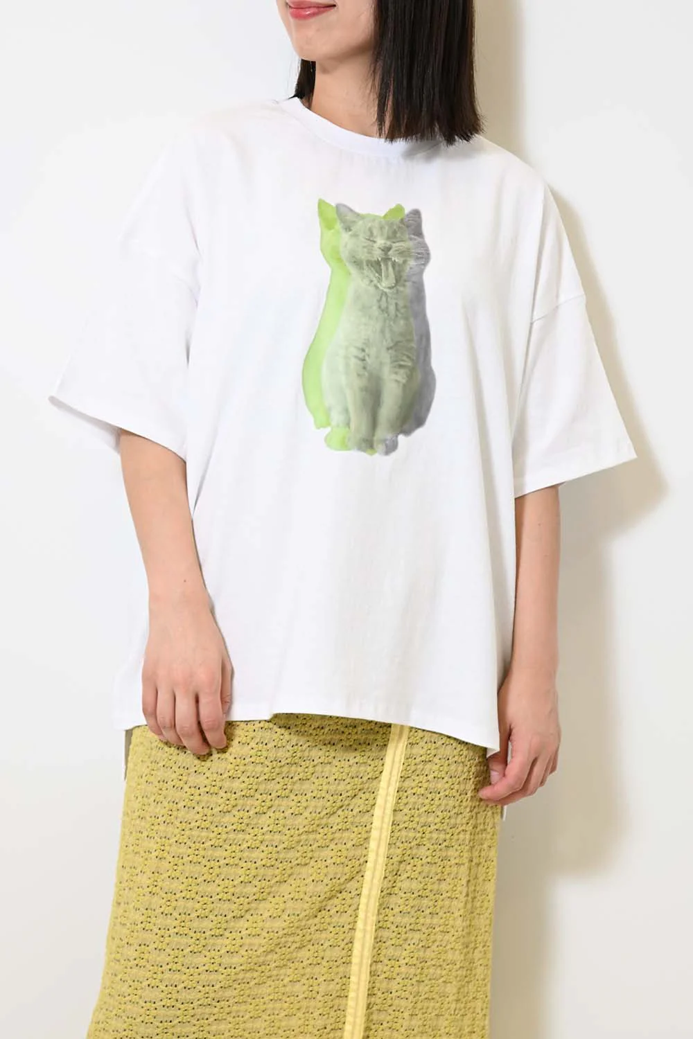 ねこグラデーションTシャツ