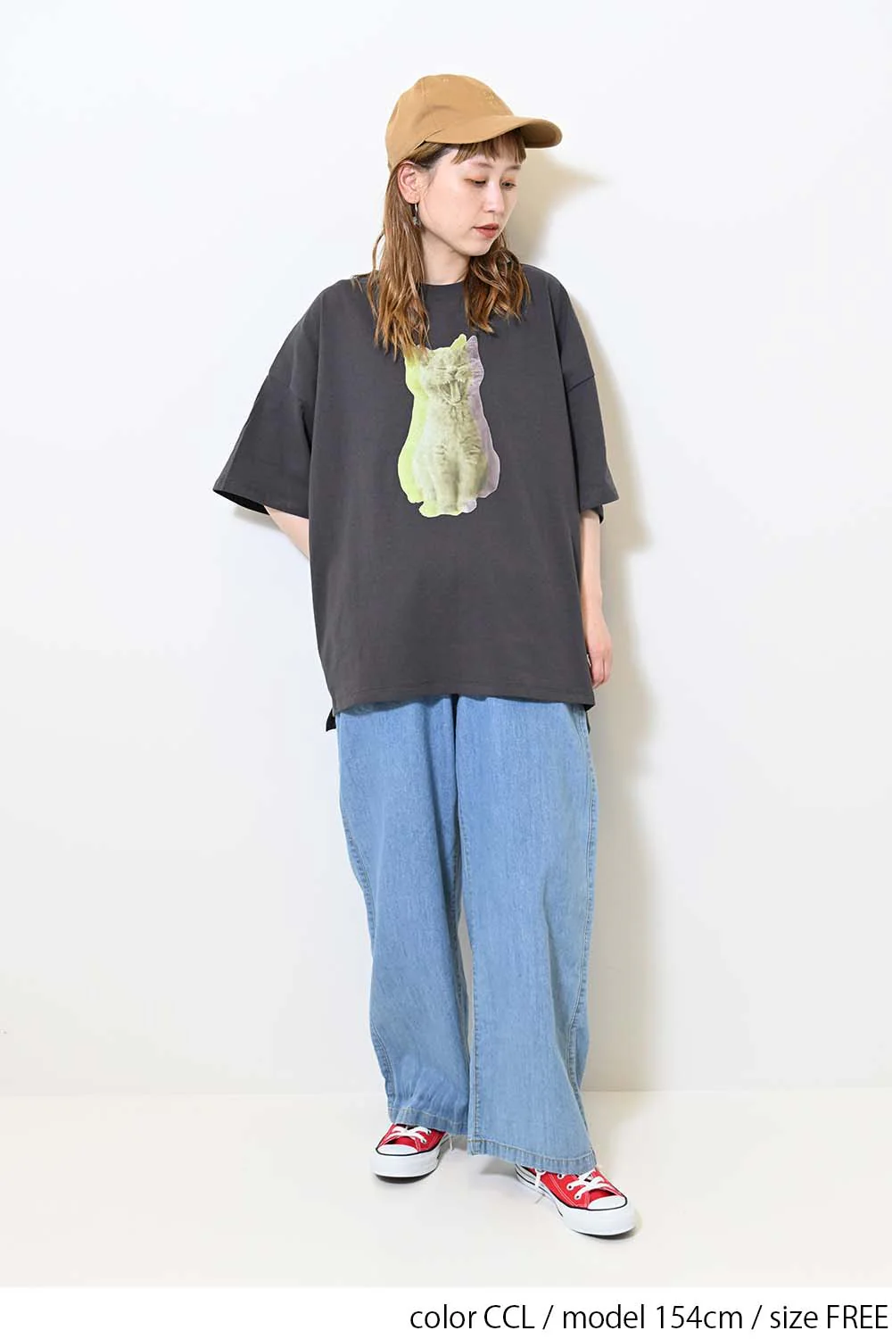 ねこグラデーションTシャツ - Image 9