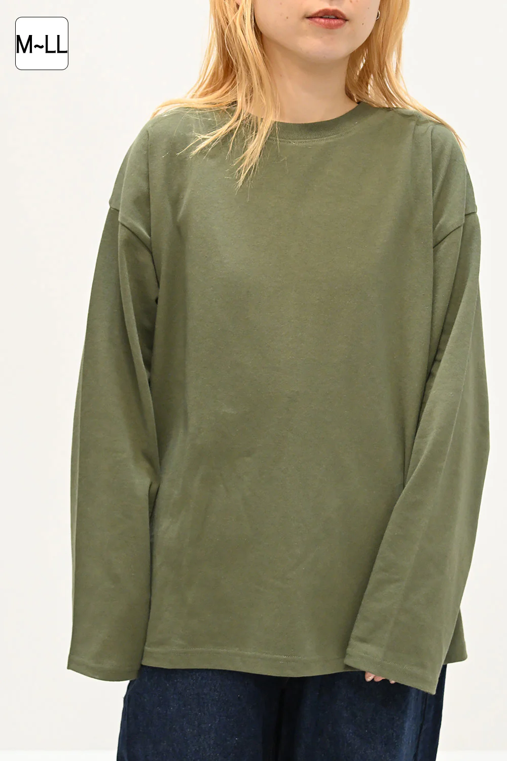 ワイドな無地ロンTEE - Image 10