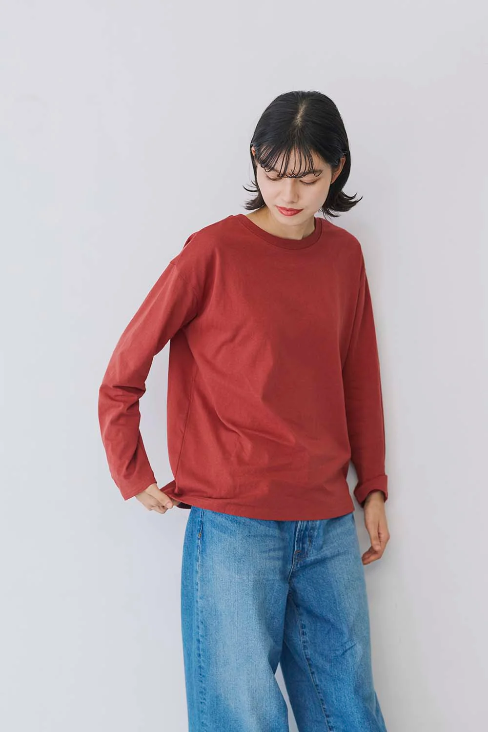 ワイドな無地ロンTEE - Image 14