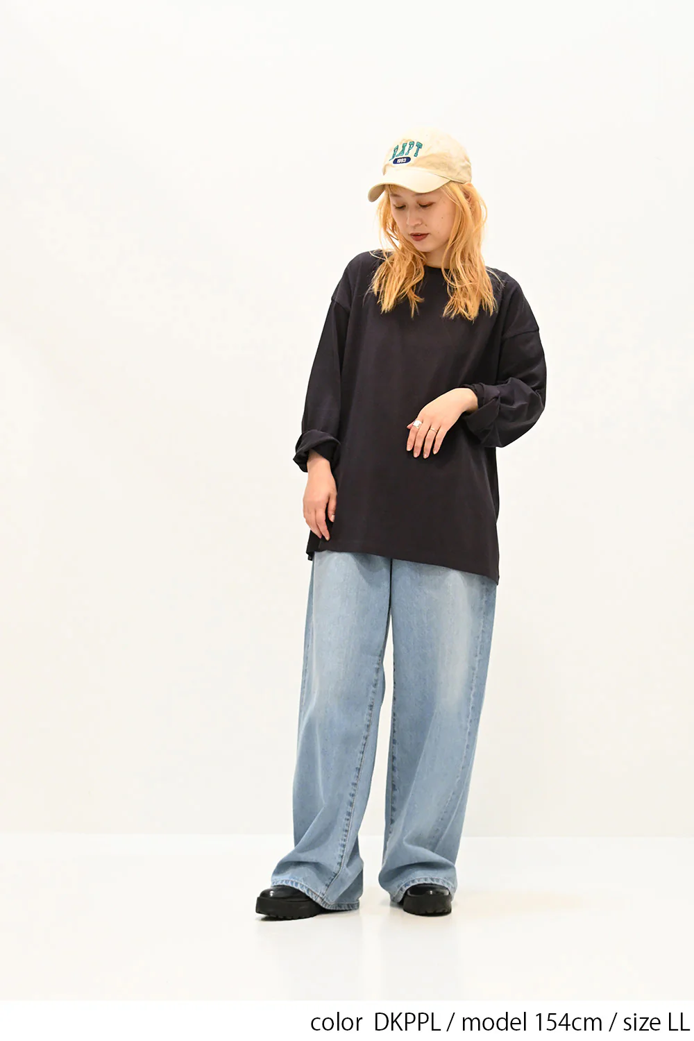 ワイドな無地ロンTEE - Image 20