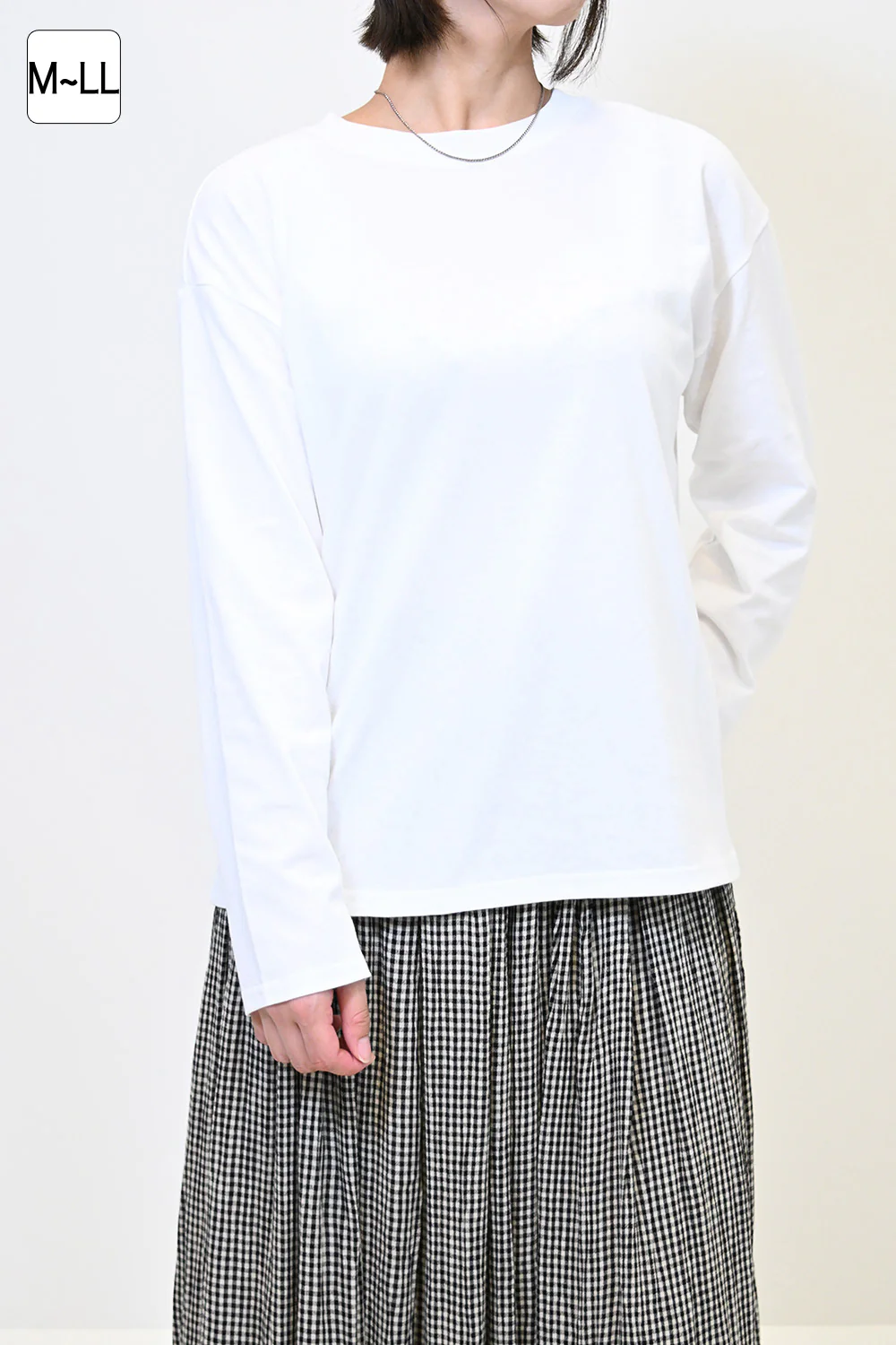 ワイドな無地ロンTEE - Image 6