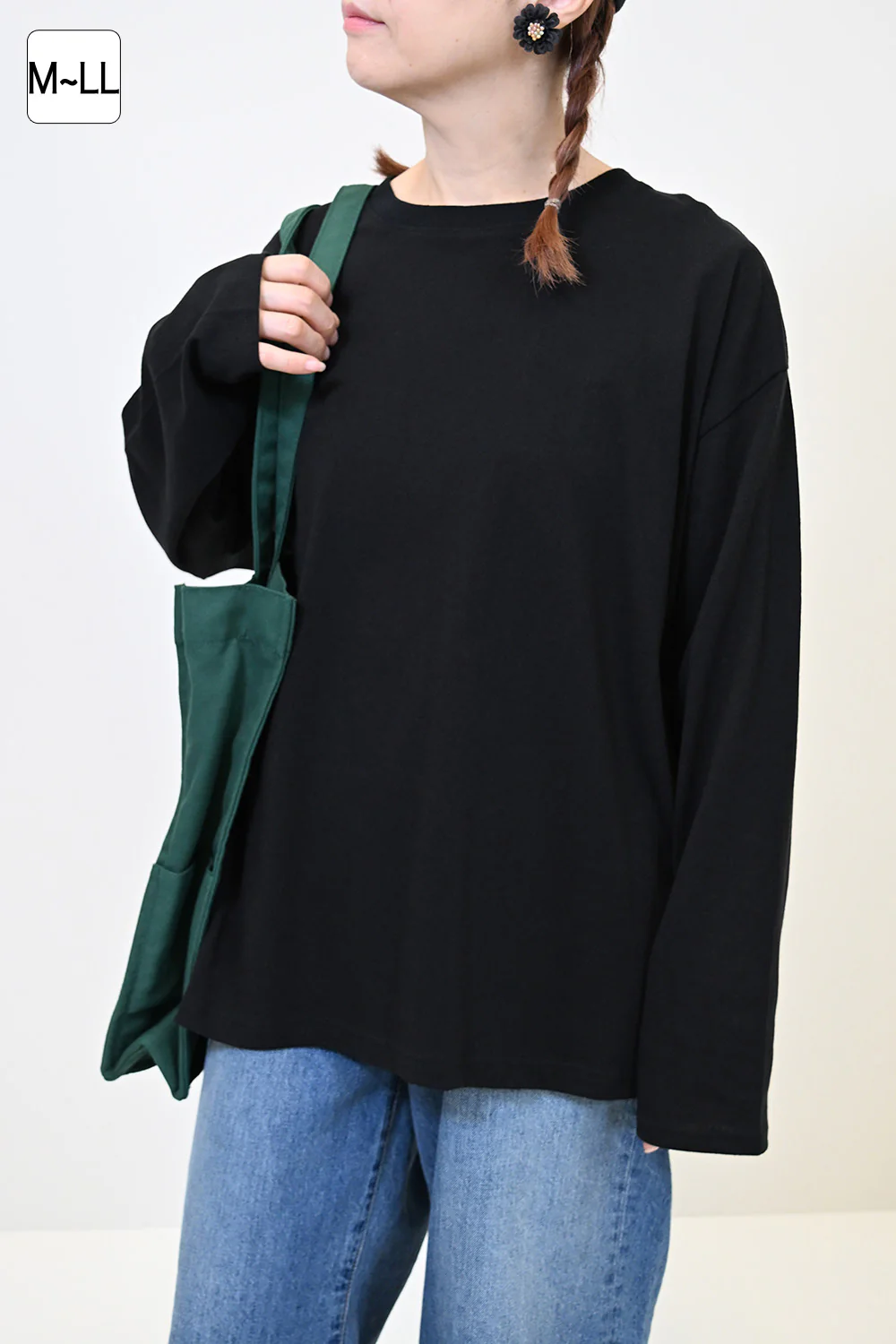 ワイドな無地ロンTEE - Image 8