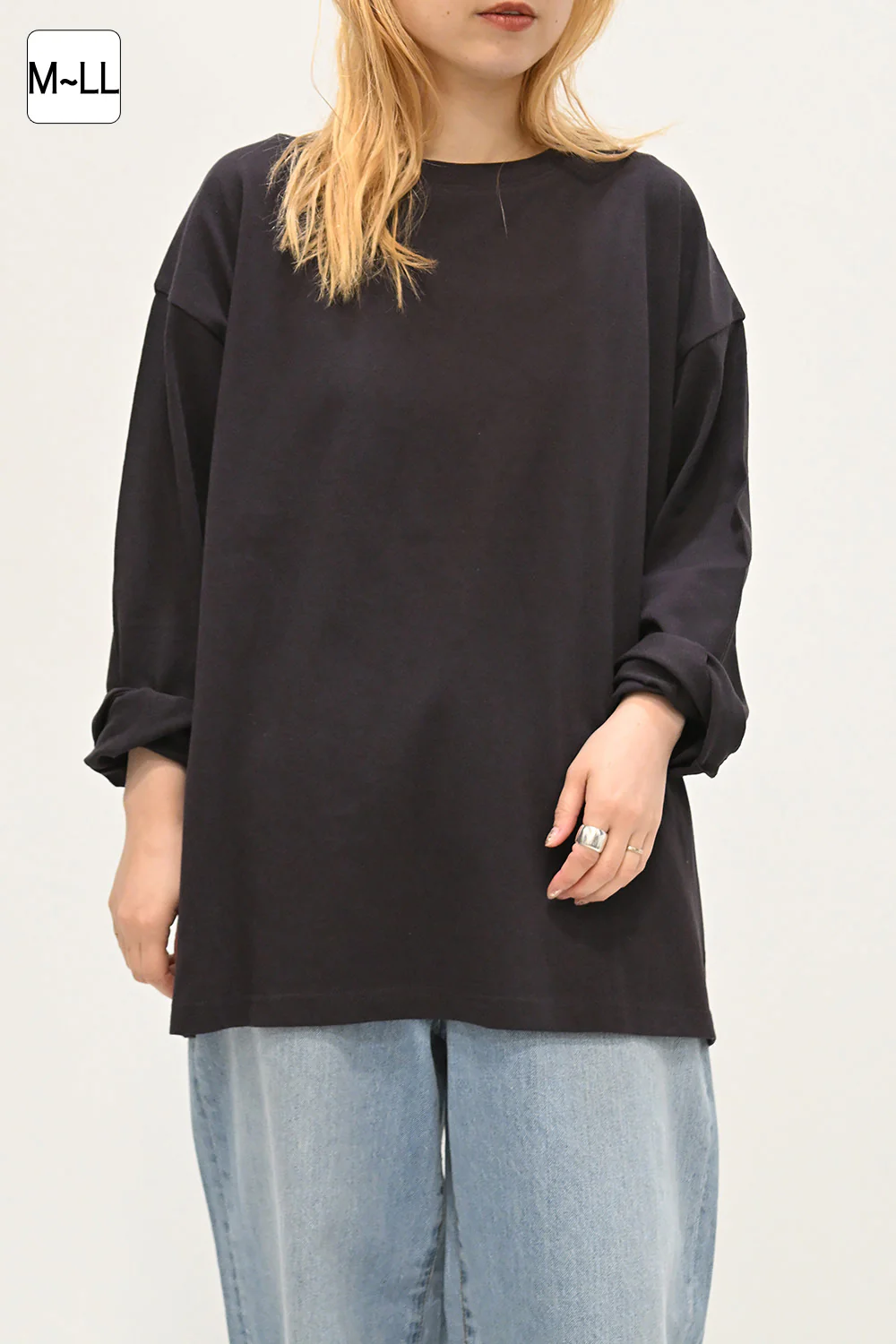 ワイドな無地ロンTEE - Image 9