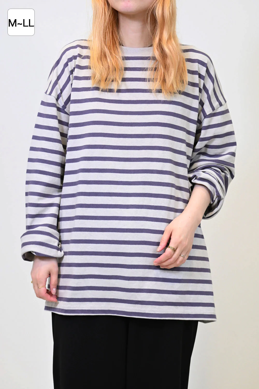 ワイドなボーダーロンTEE - Image 15