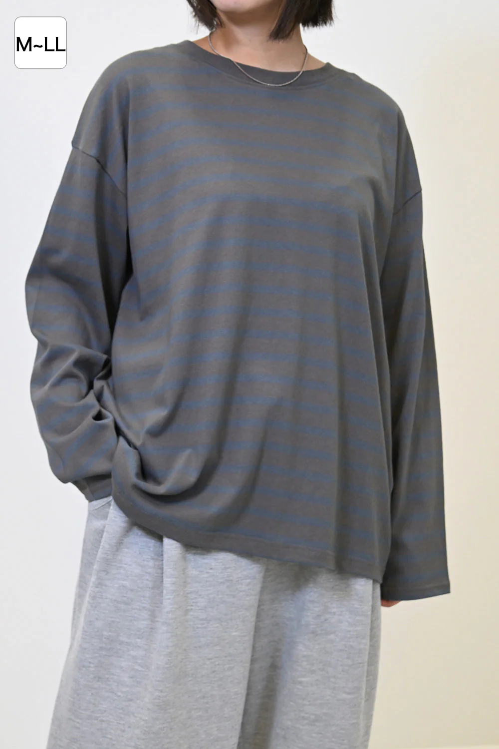 ワイドなボーダーロンTEE - Image 16