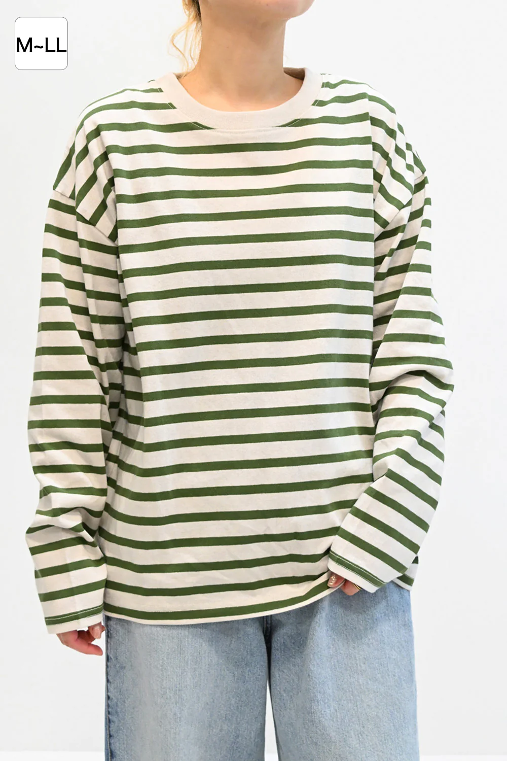 ワイドなボーダーロンTEE - Image 18