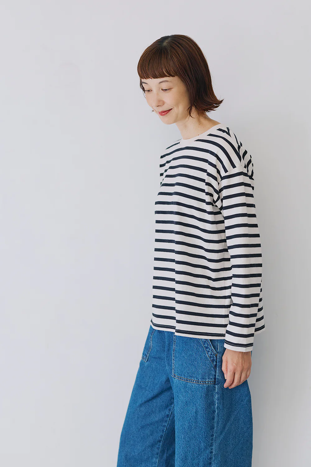 ワイドなボーダーロンTEE - Image 3