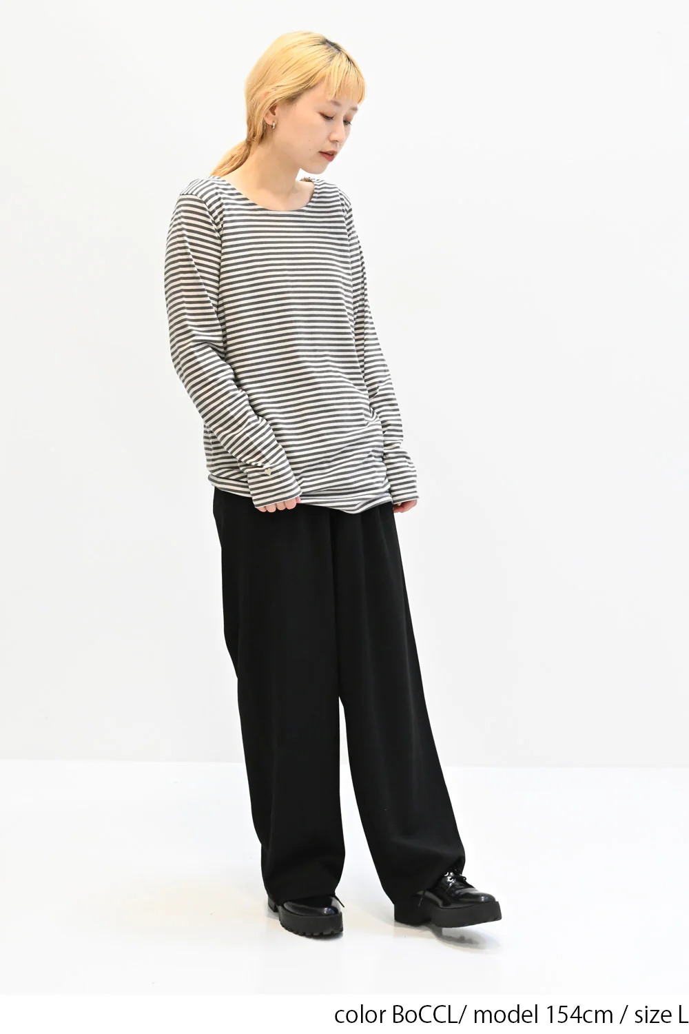 ニコニコボーダーロンTEE - Image 22