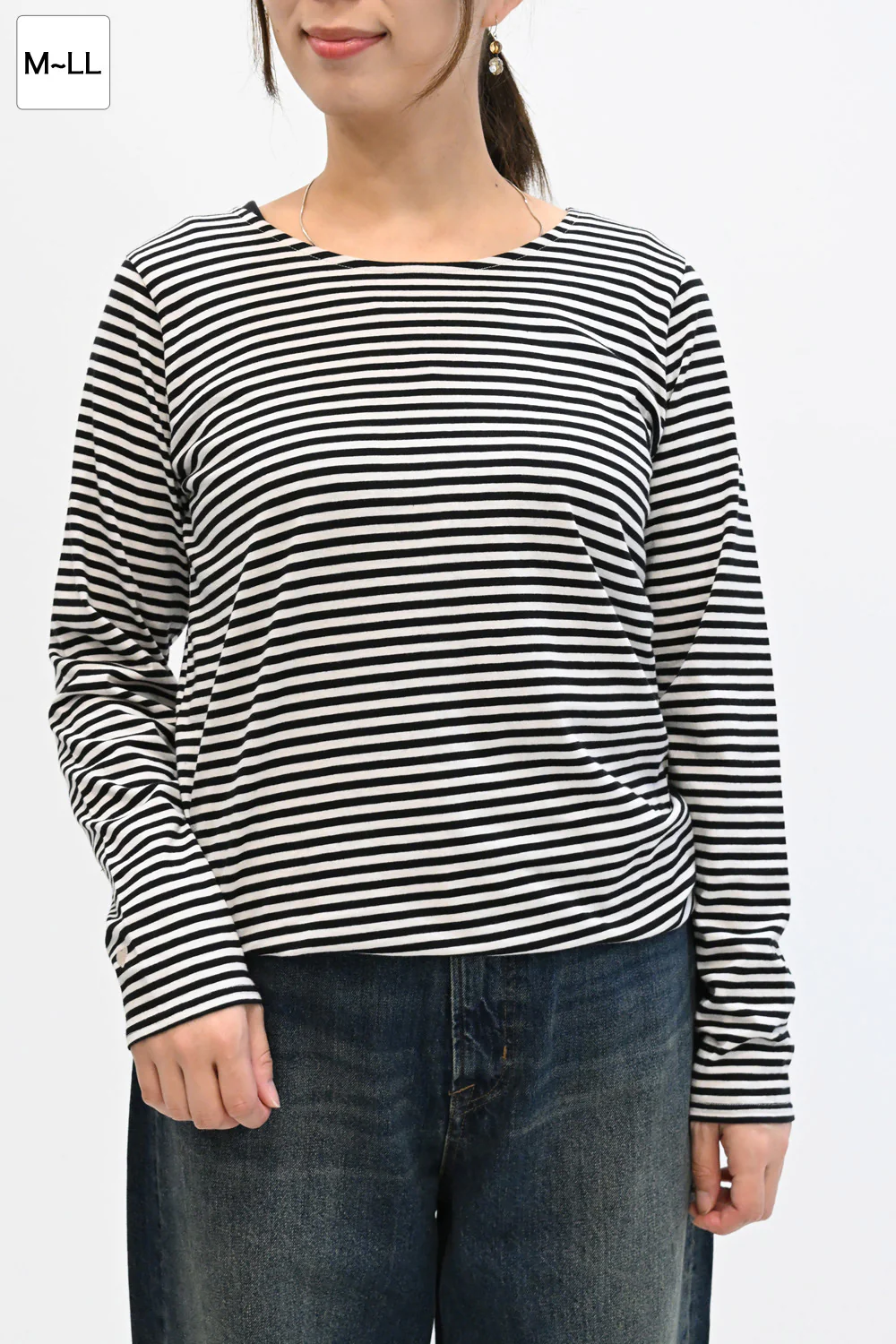 ニコニコボーダーロンTEE - Image 4