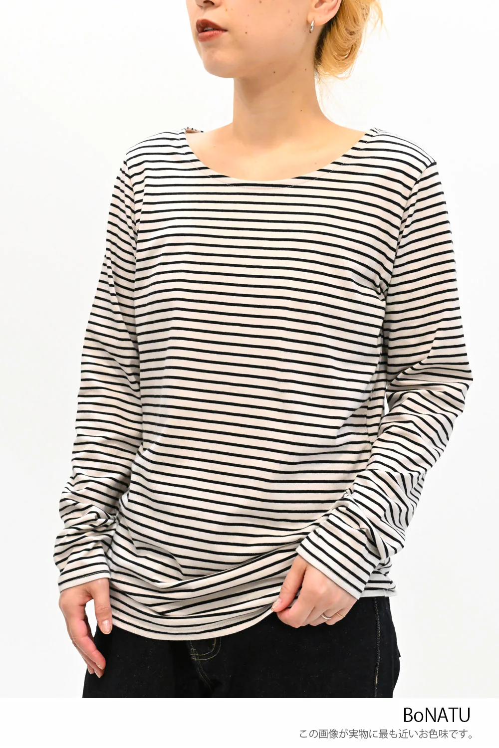 ニコニコボーダーロンTEE - Image 42