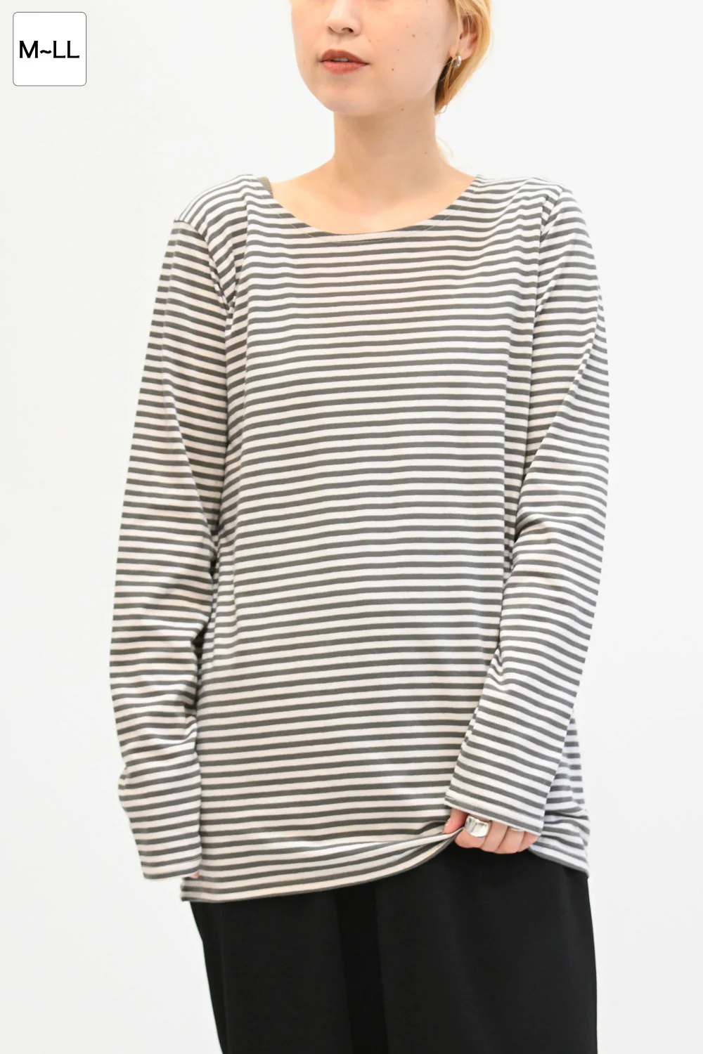 ニコニコボーダーロンTEE - Image 6