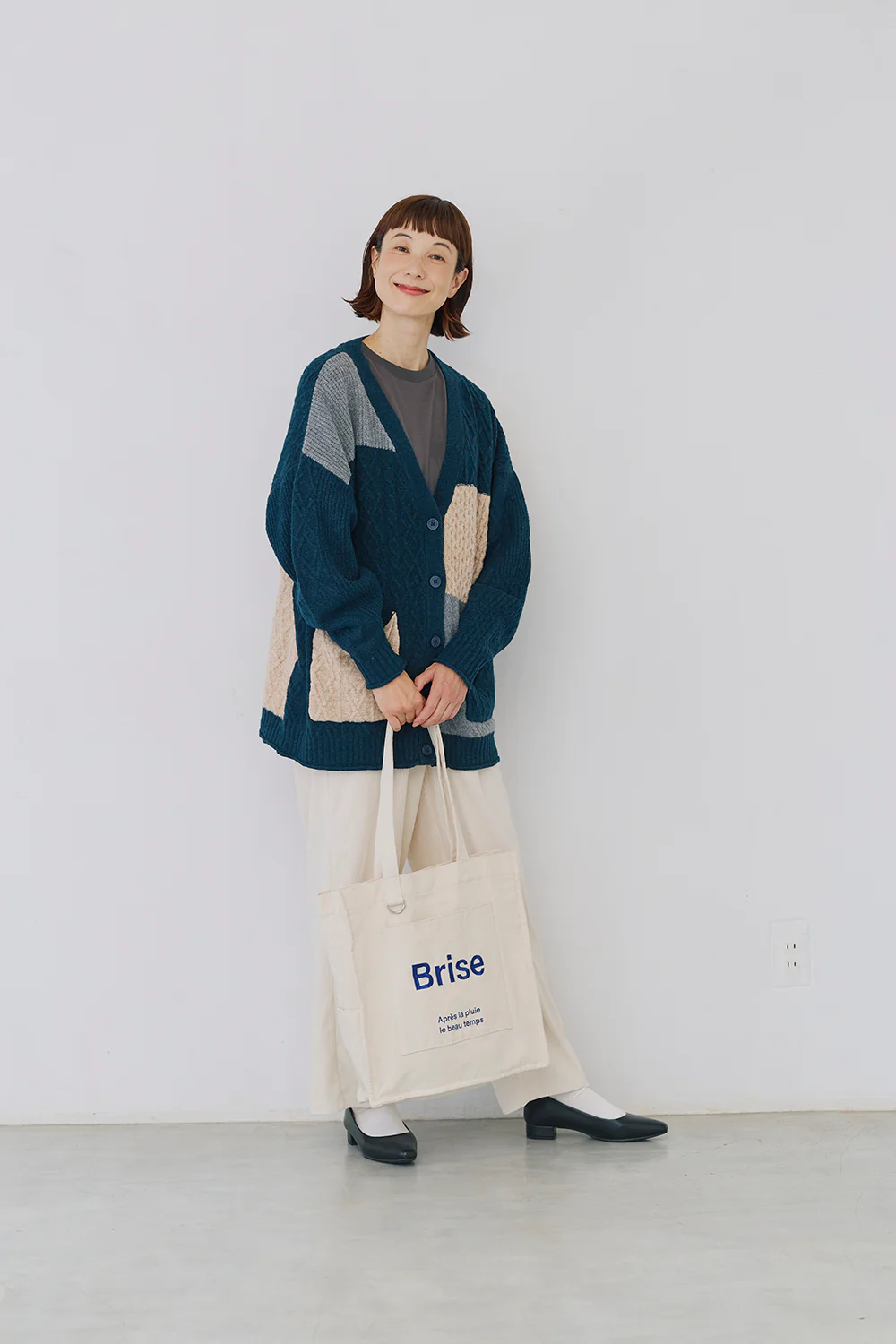 パッチワークニットカーデ - Image 6