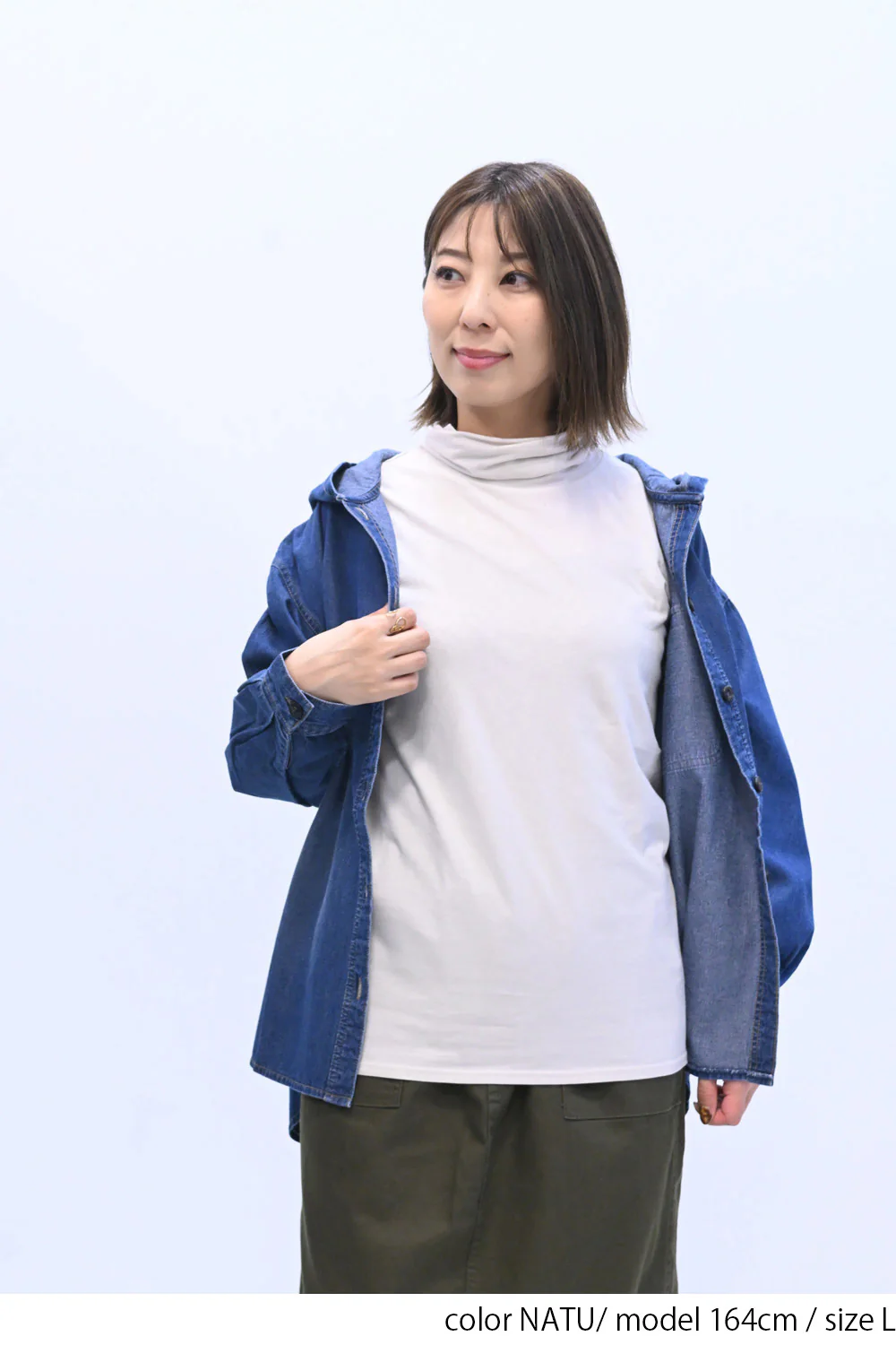 ニコニコねじれ無地タートル - Image 22