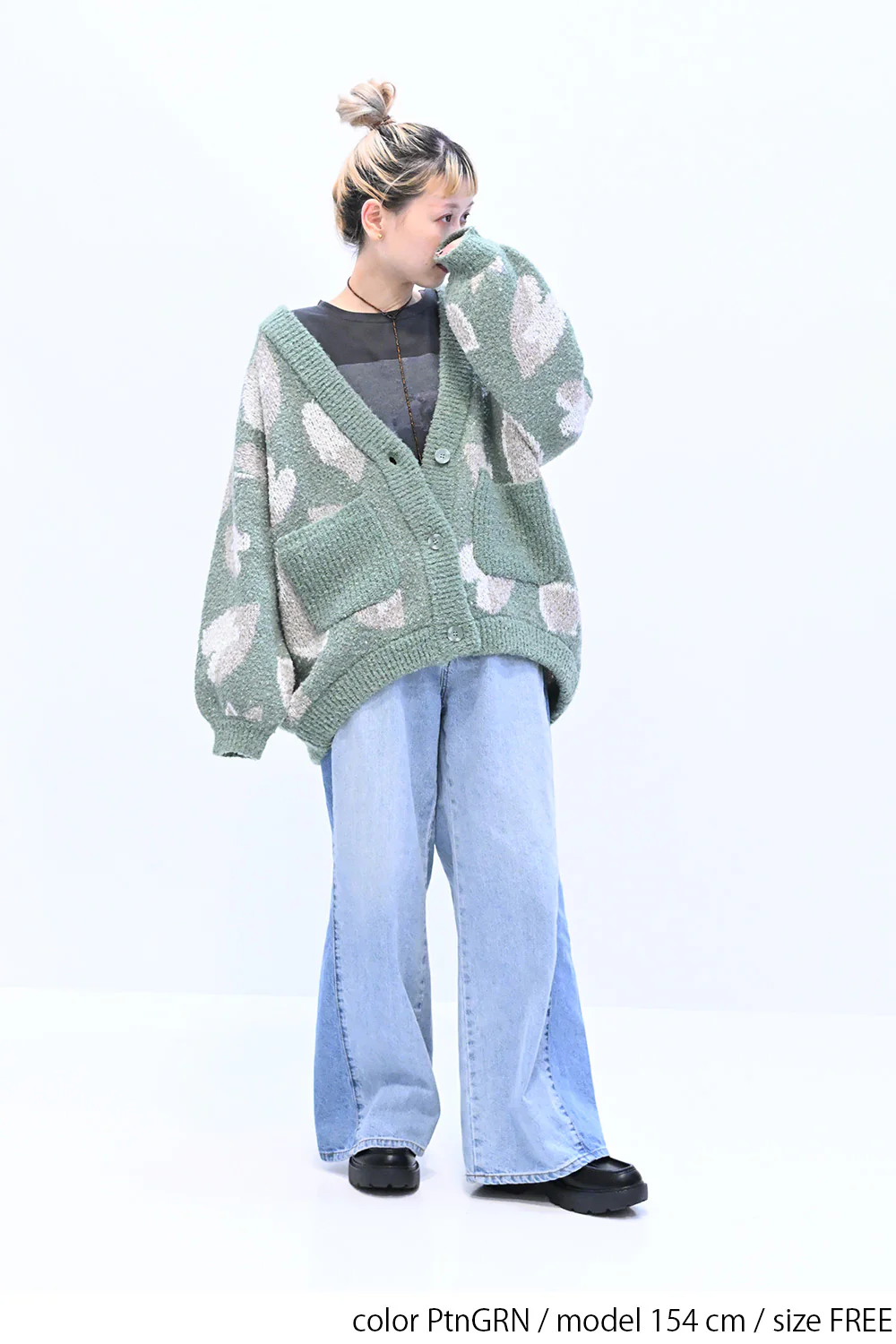 ハート柄ジャガードニット - Image 9