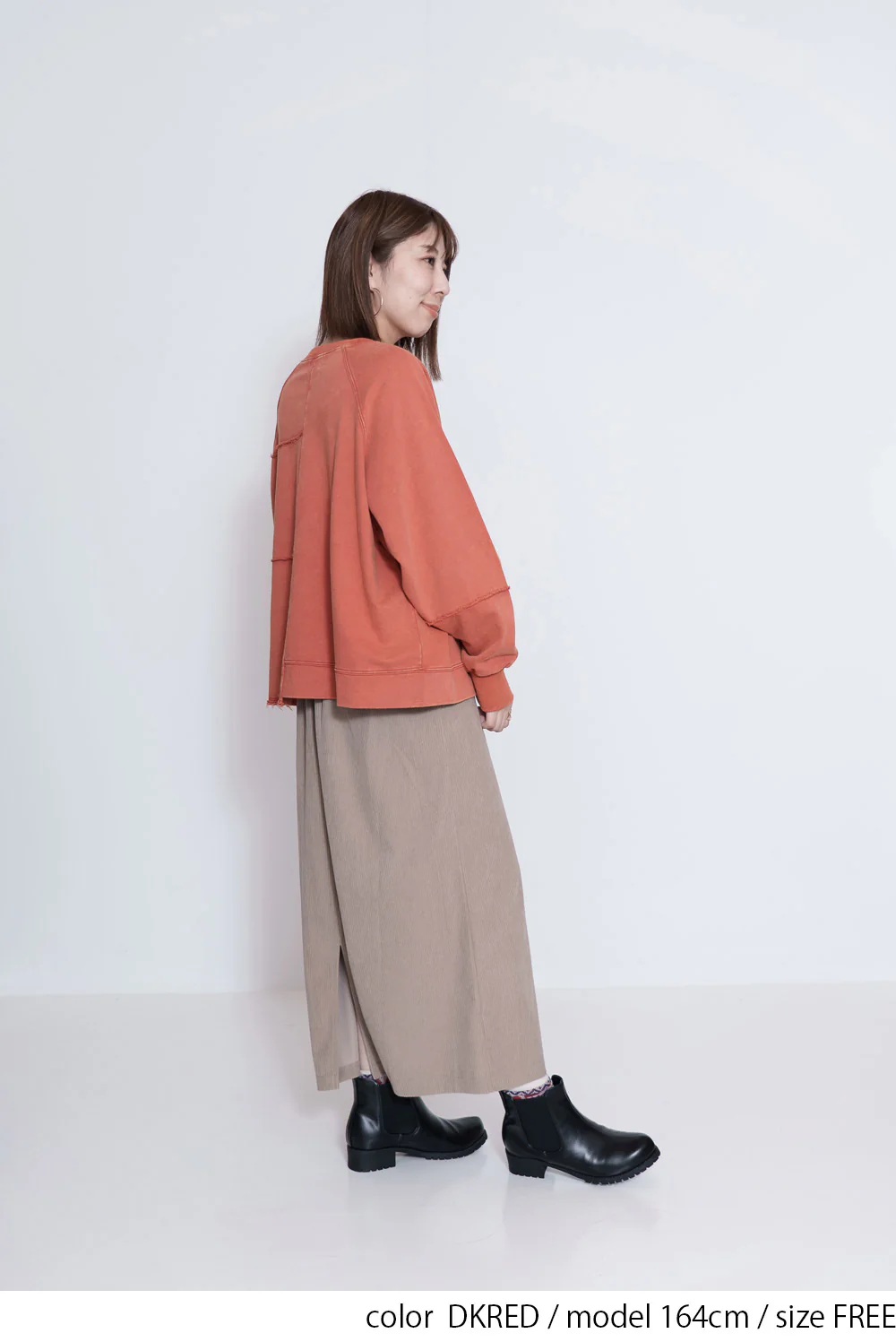 裏毛パッチワークロゴトレーナー - Image 4