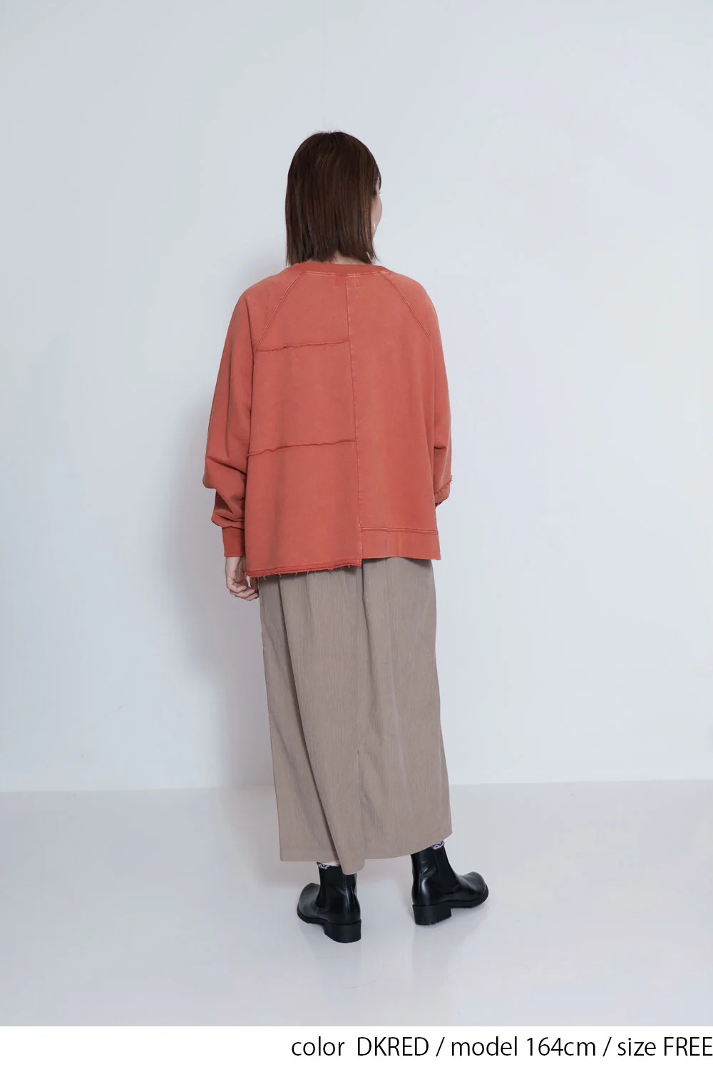 裏毛パッチワークロゴトレーナー - Image 5