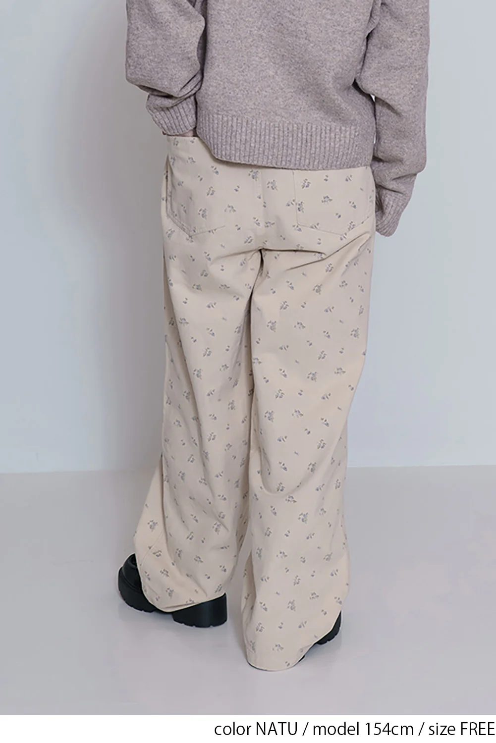 小花柄ワイドパンツ - Image 12