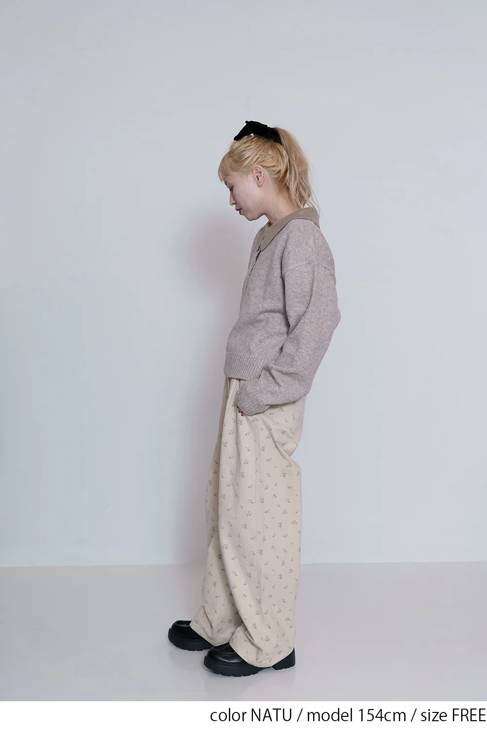 小花柄ワイドパンツ - Image 6