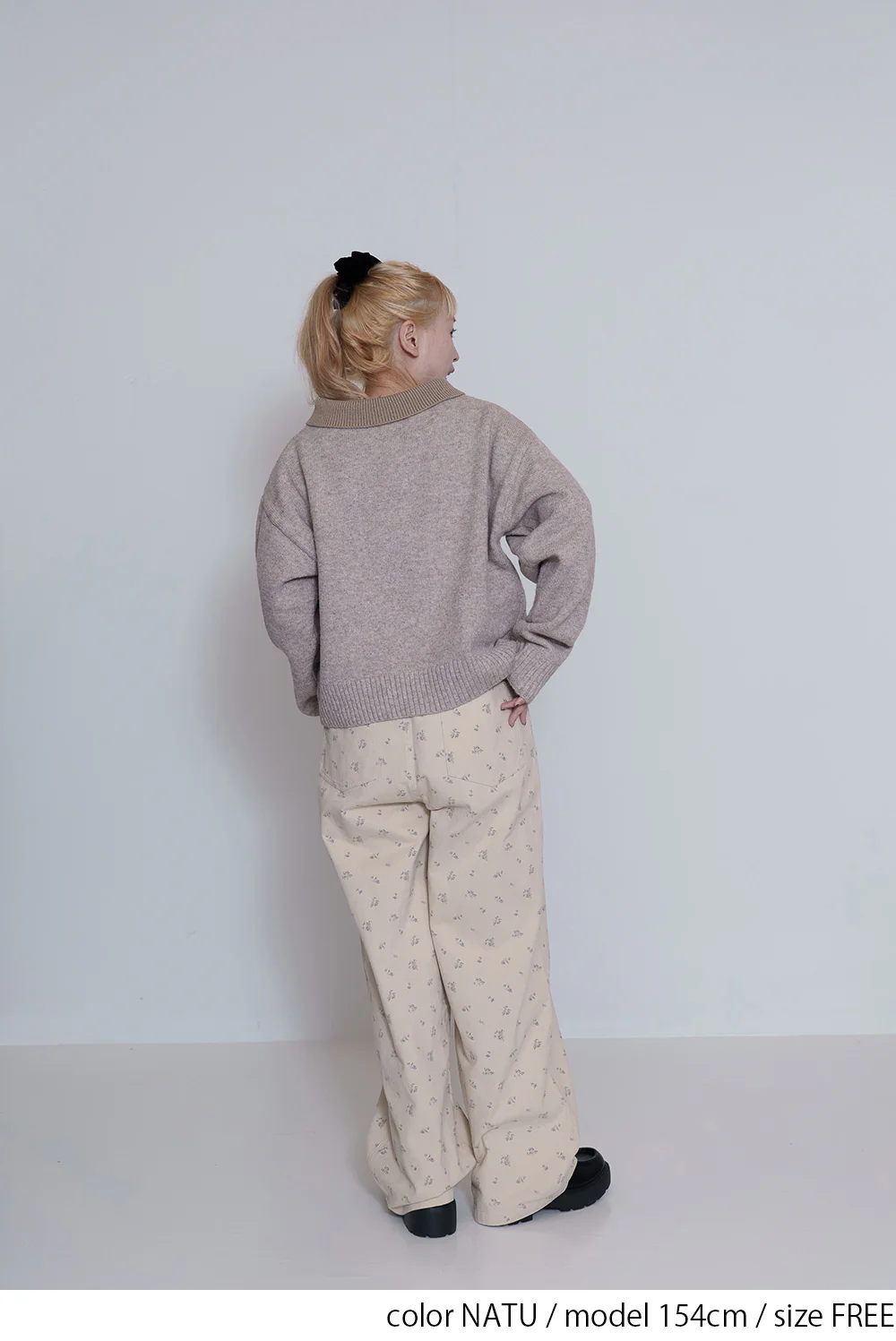 小花柄ワイドパンツ - Image 8