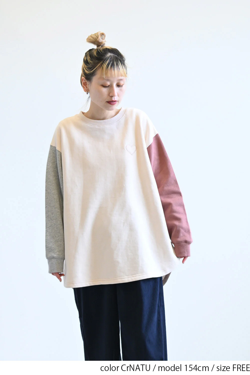 裏起毛ハート裾ラウンドチュニック - Image 17
