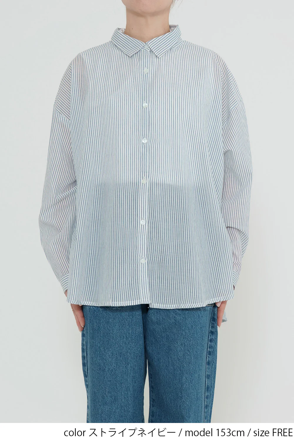 ふわ軽コットンシアー長袖シャツ - Image 22